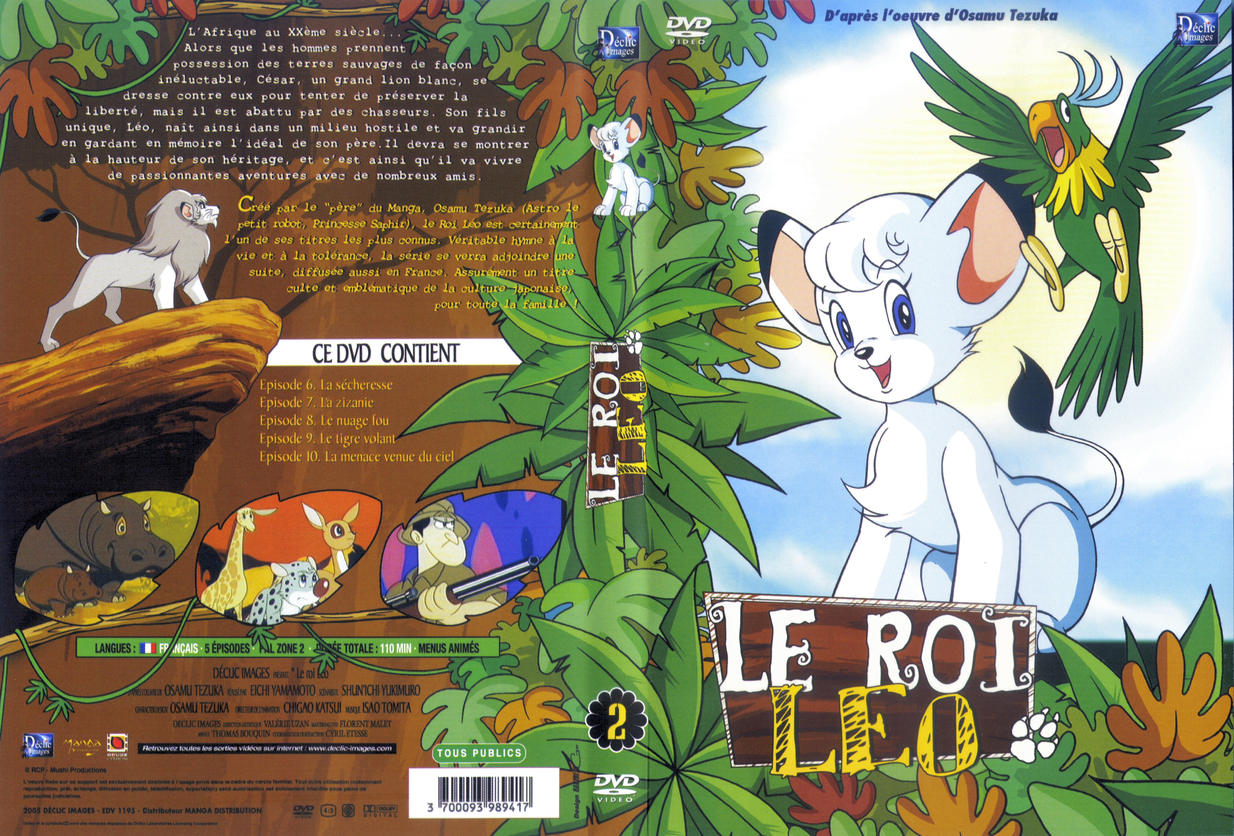 Jaquette DVD Le roi Leo vol 02