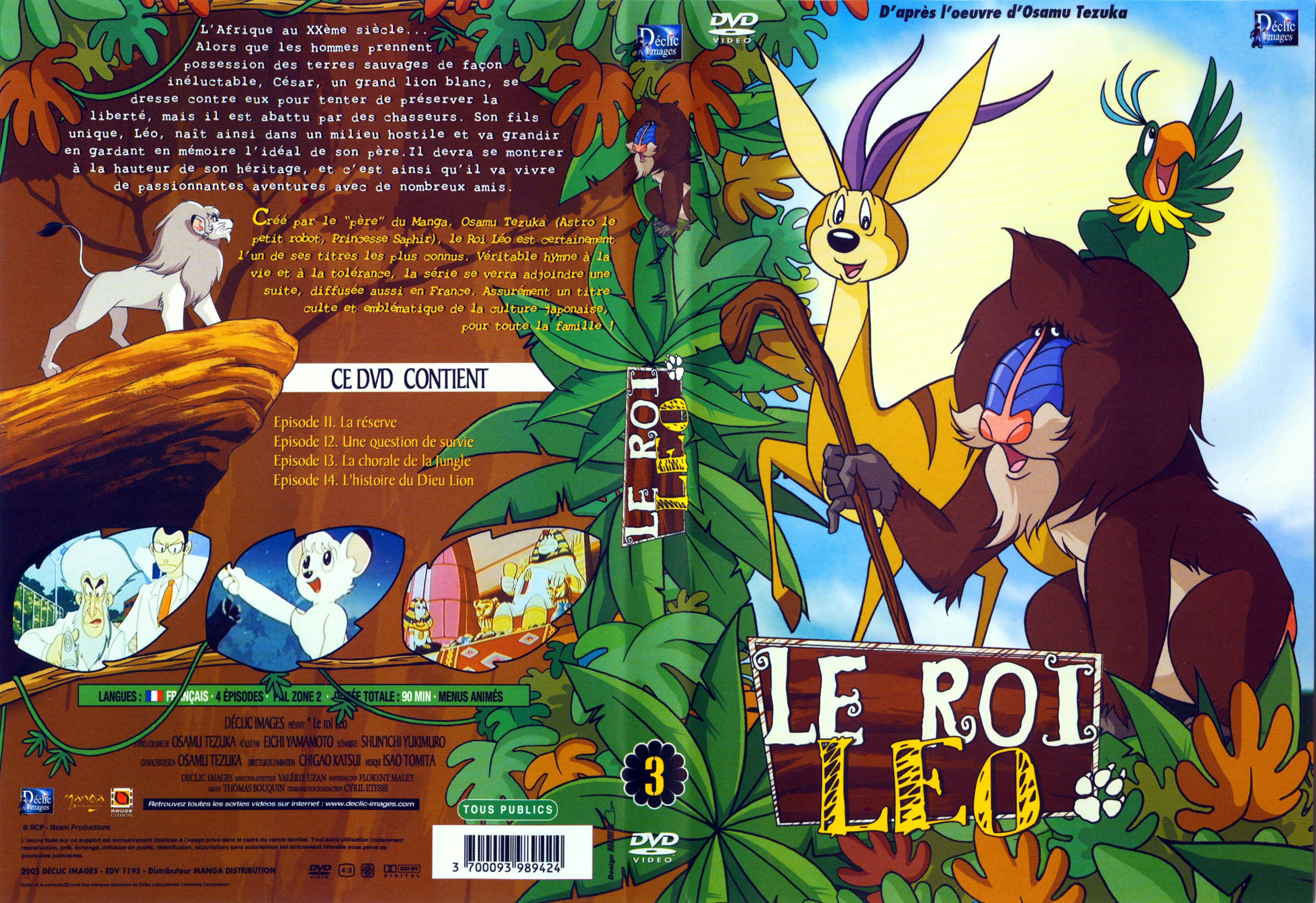 Jaquette DVD Le roi Leo vol 03