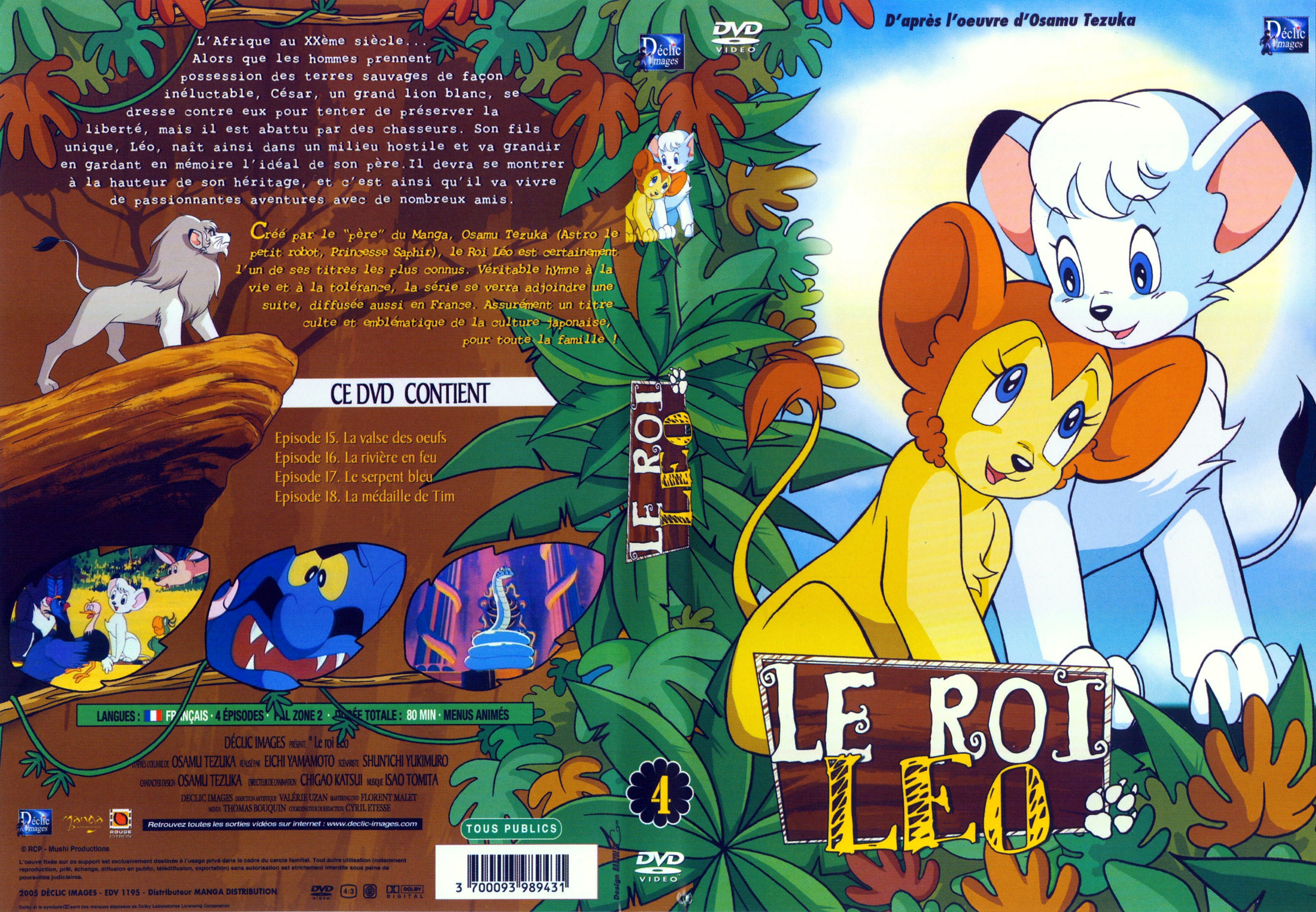 Jaquette DVD Le roi Leo vol 04