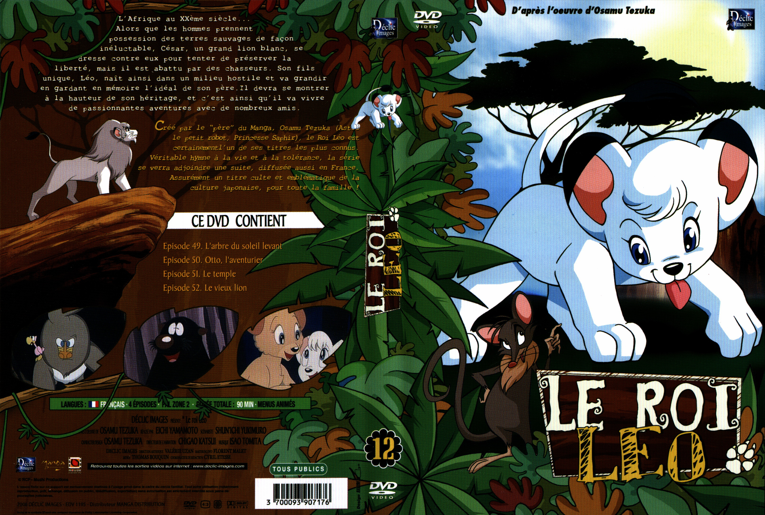 Jaquette DVD Le roi Leo vol 12