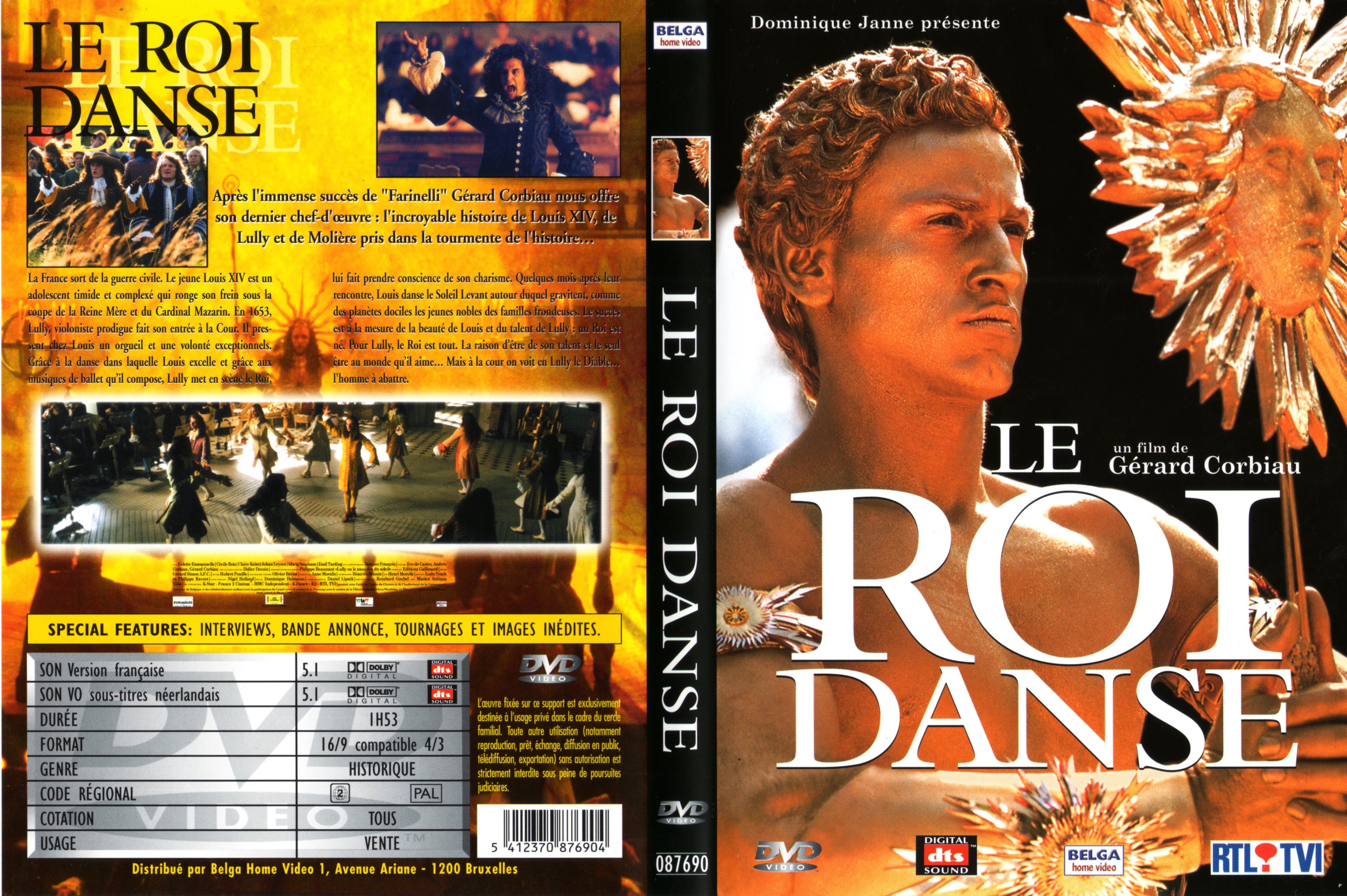 Jaquette DVD Le roi danse