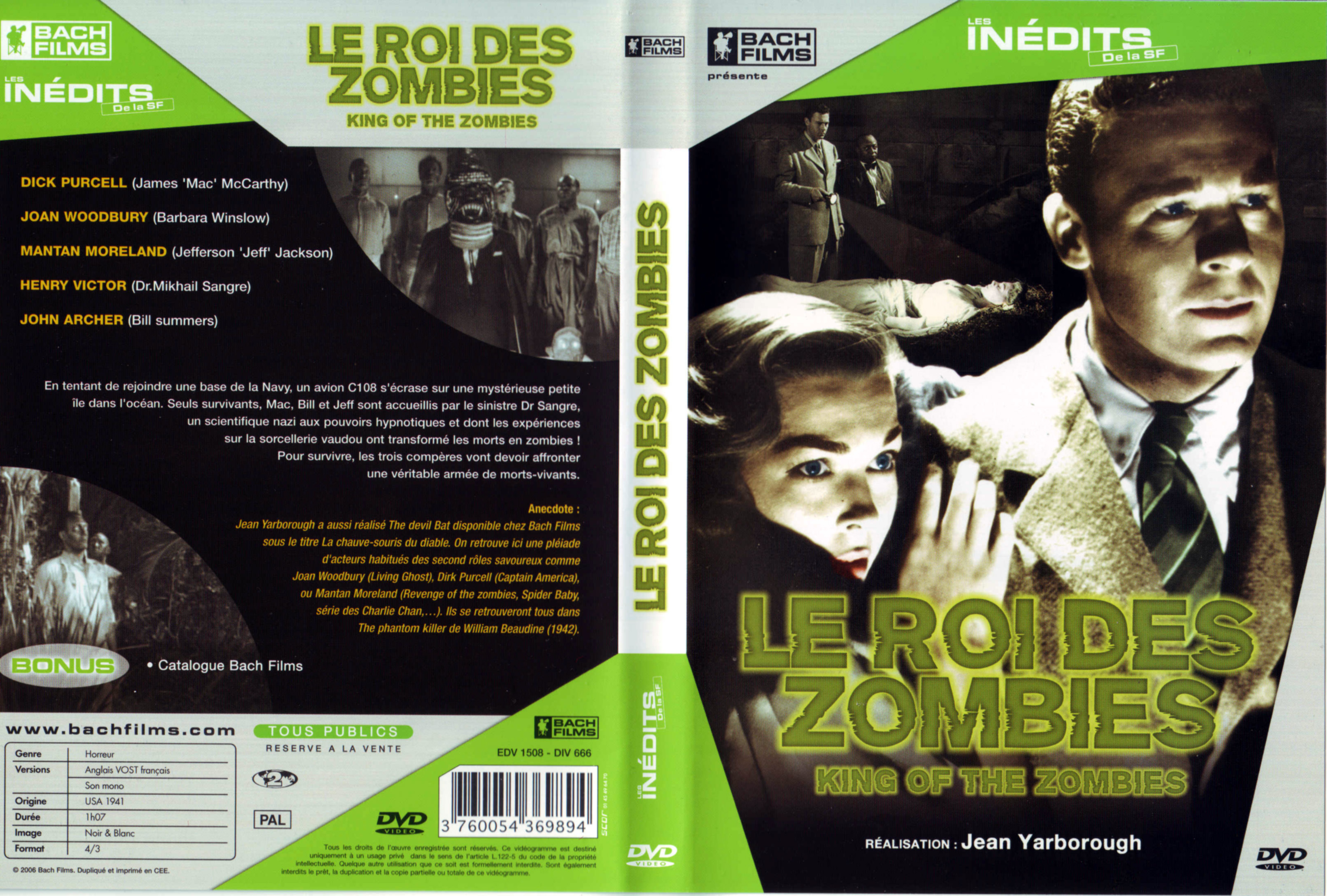 Jaquette DVD Le roi des zombies