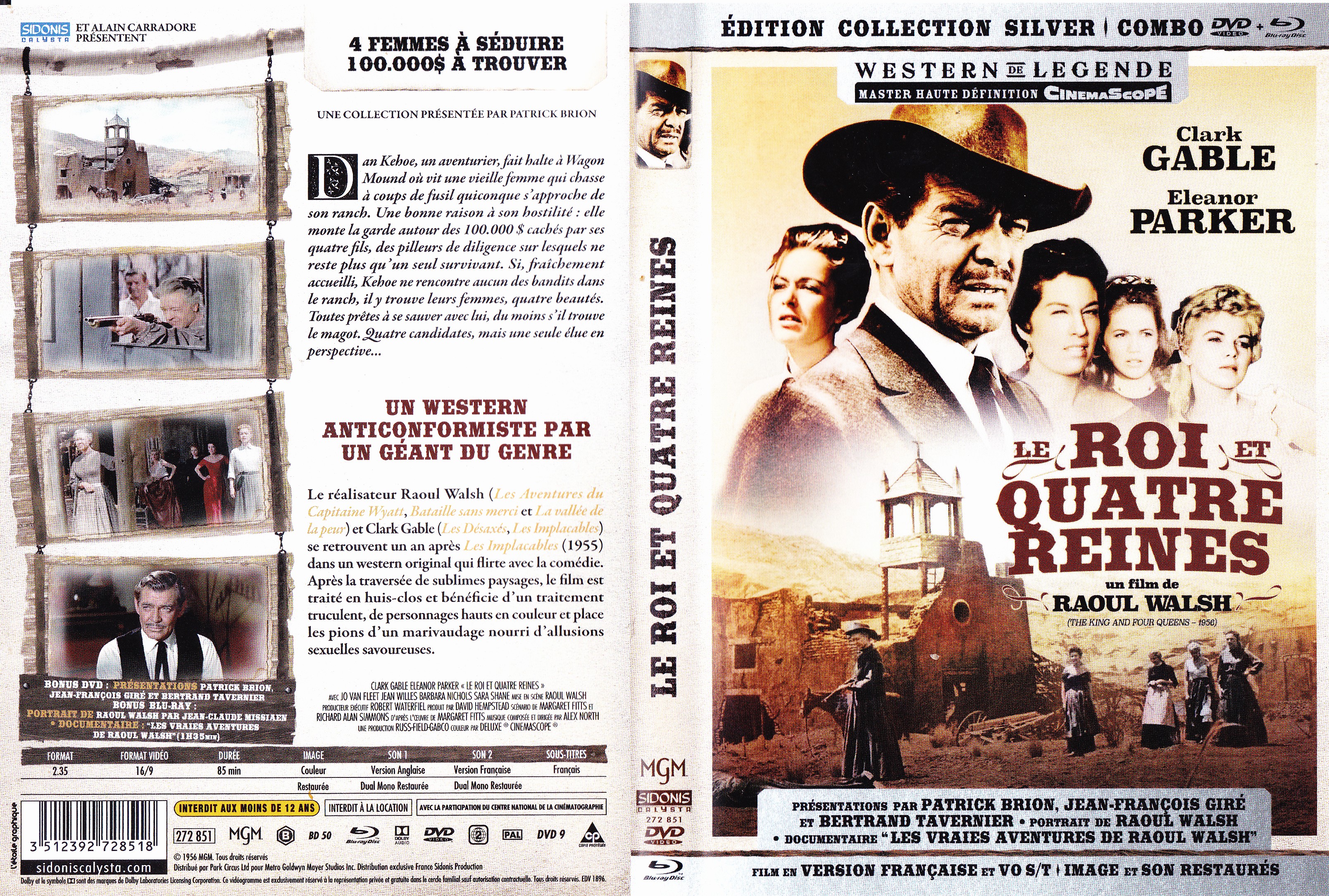 Jaquette DVD Le roi et quatre reines (BLU-RAY)