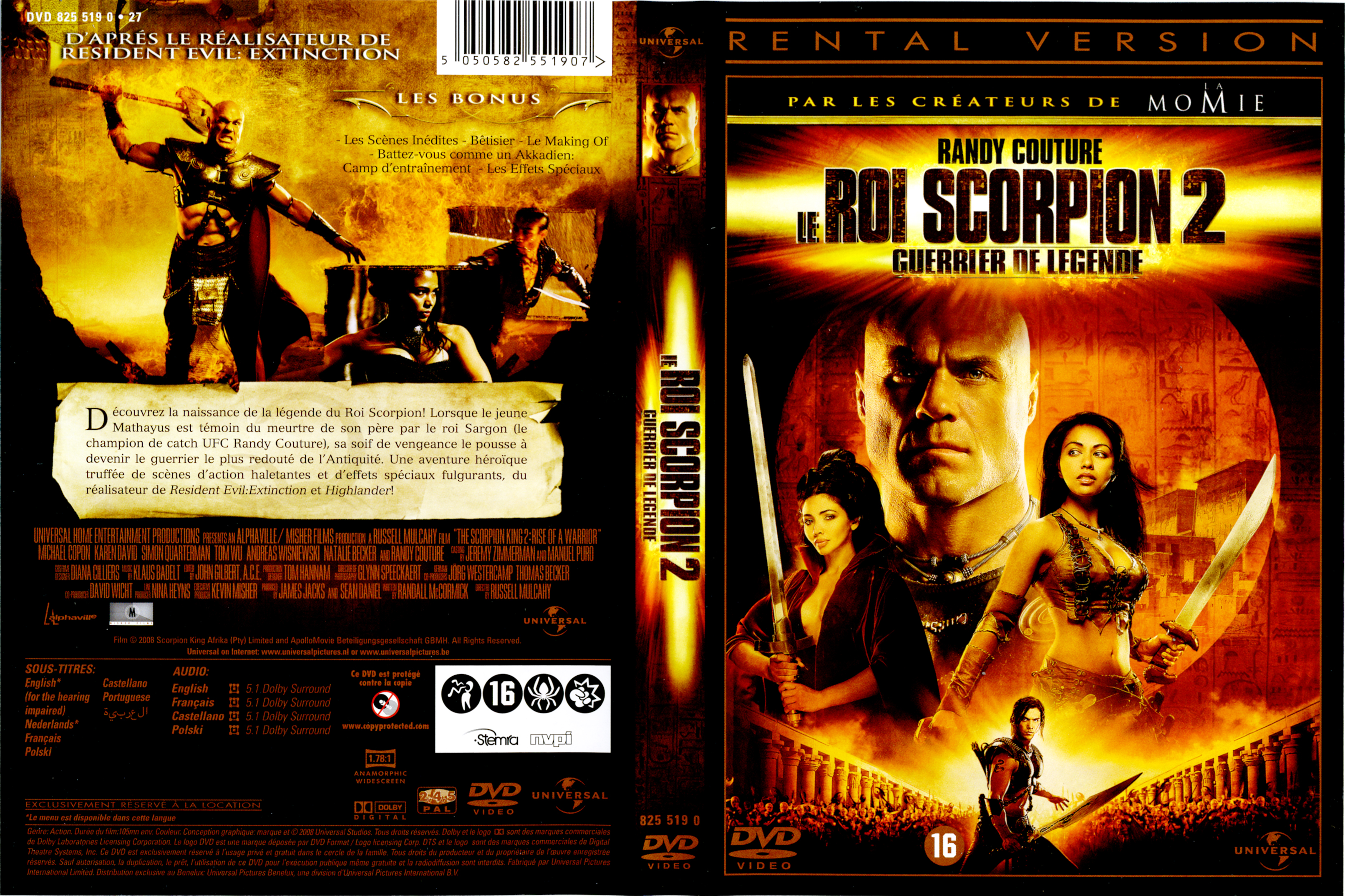 Jaquette DVD Le roi scorpion 2