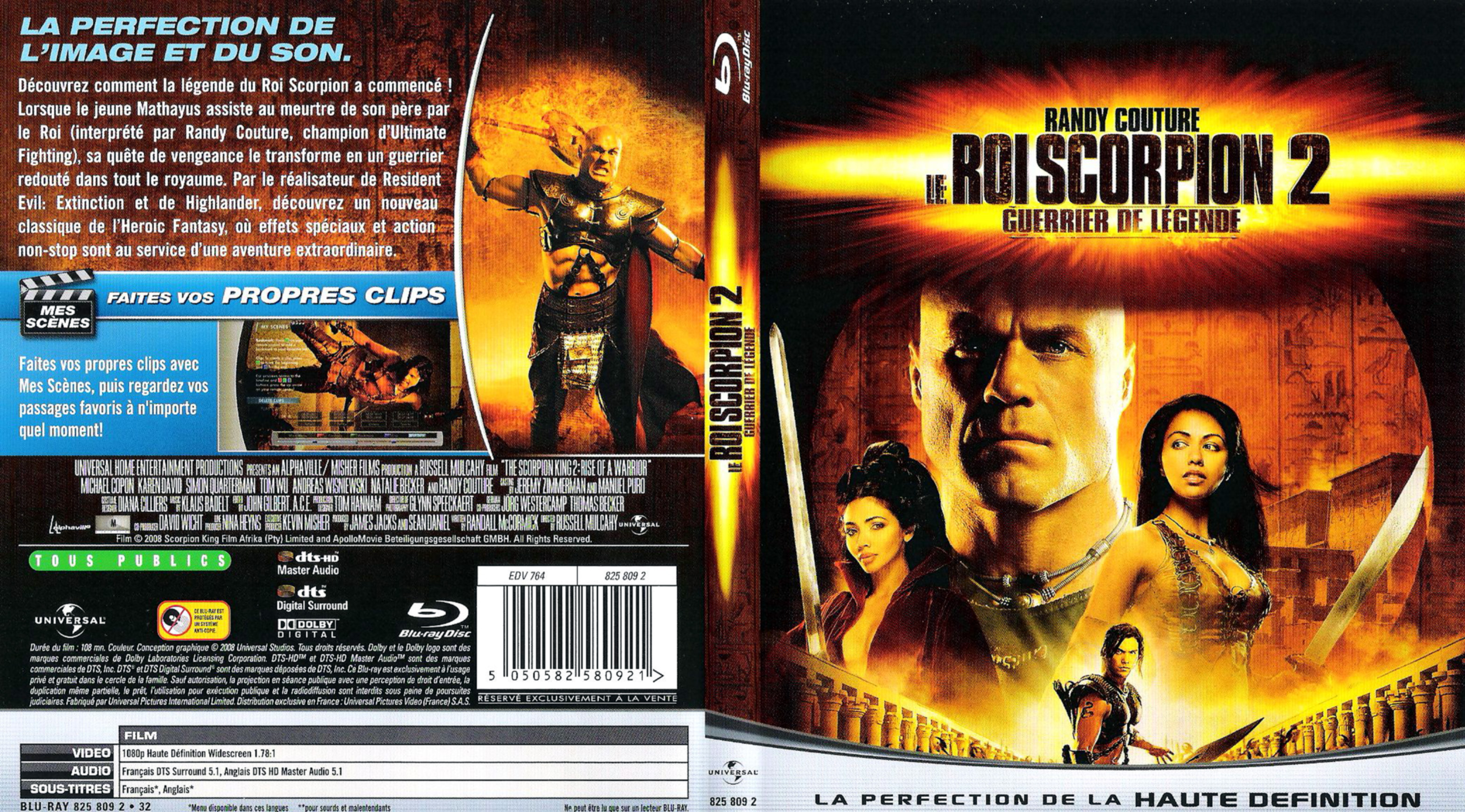 Jaquette DVD Le roi scorpion 2 (BLU-RAY)