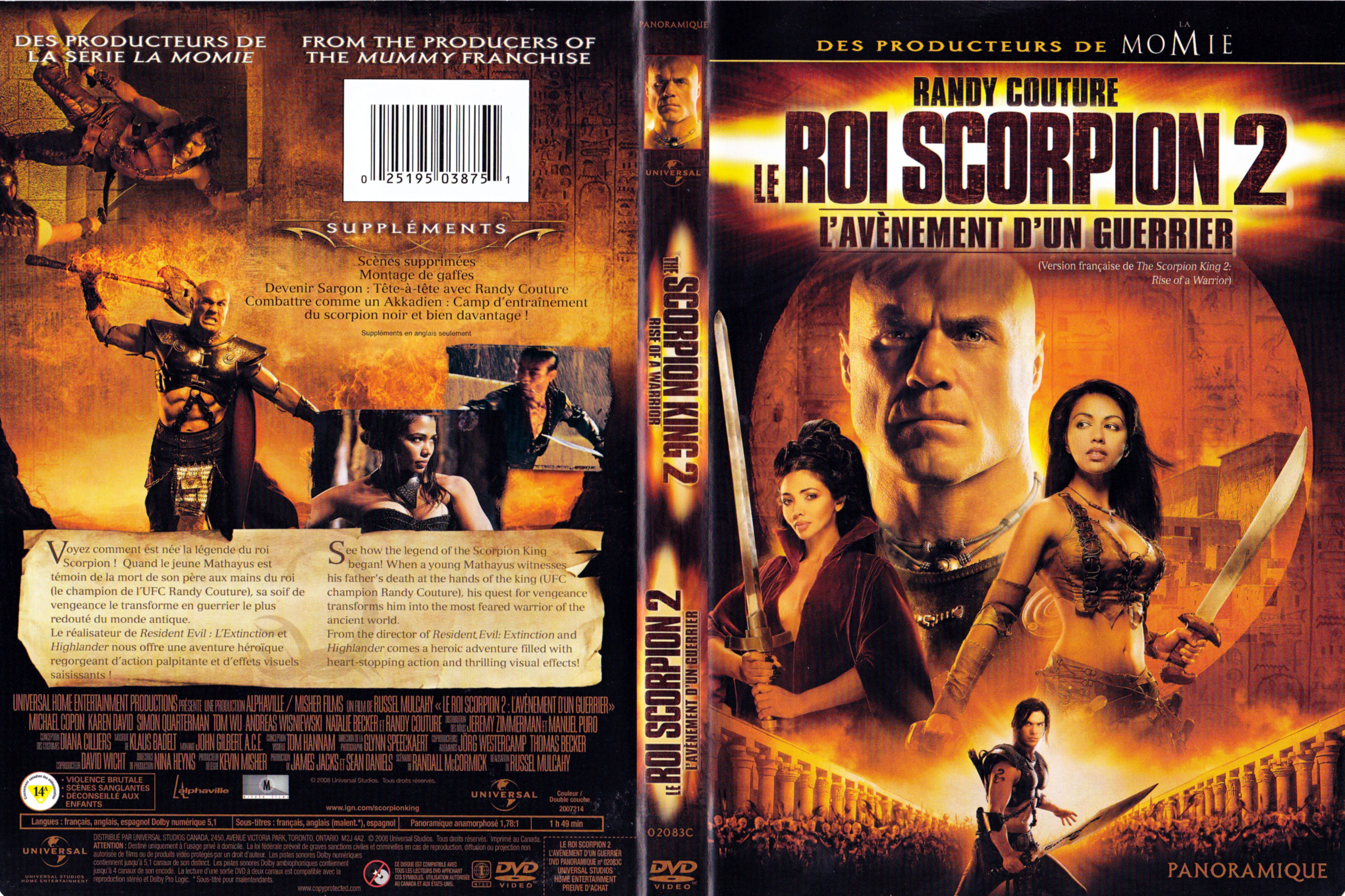 Jaquette DVD Le roi scorpion 2 - L