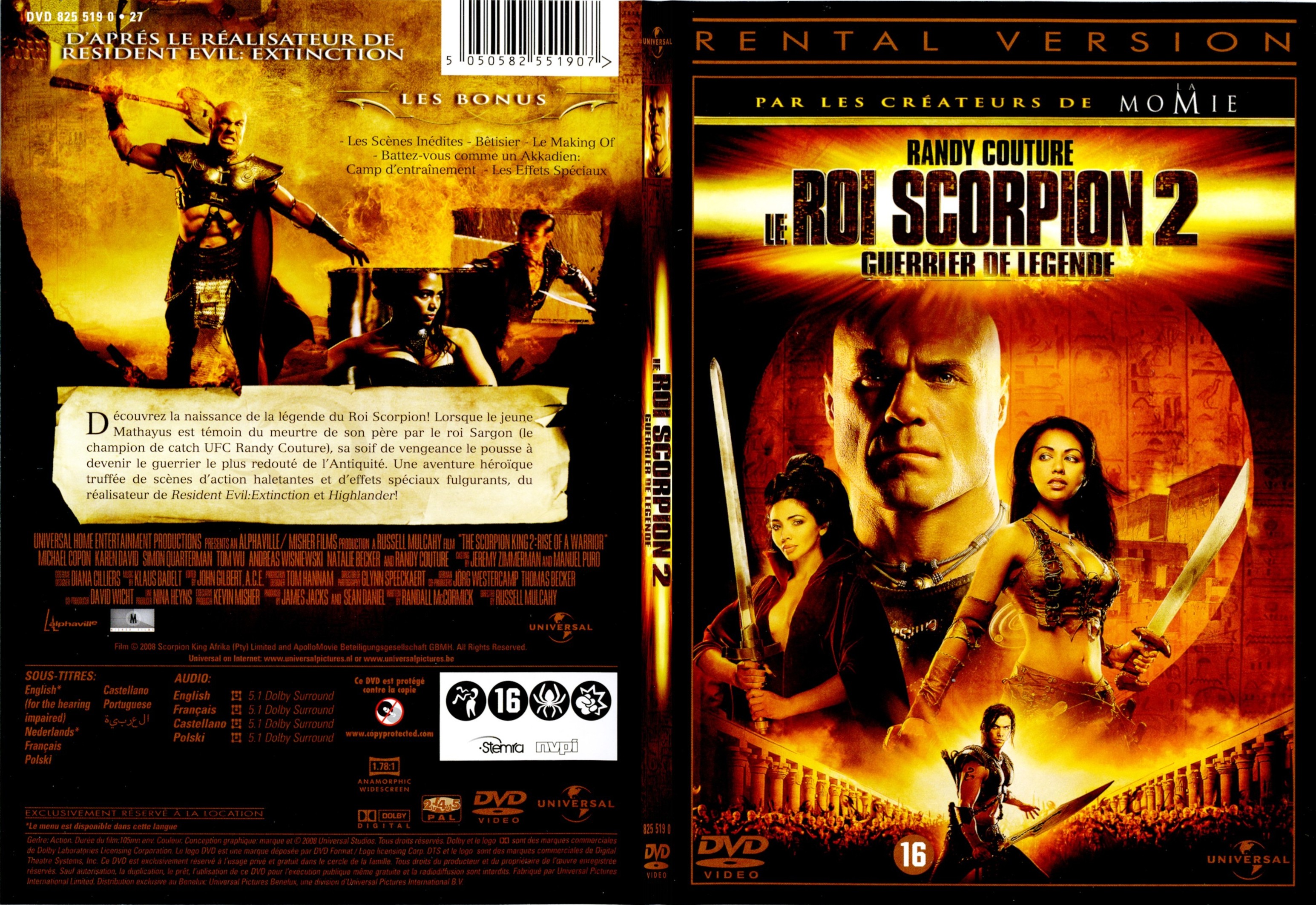 Jaquette DVD Le roi scorpion 2 - SLIM