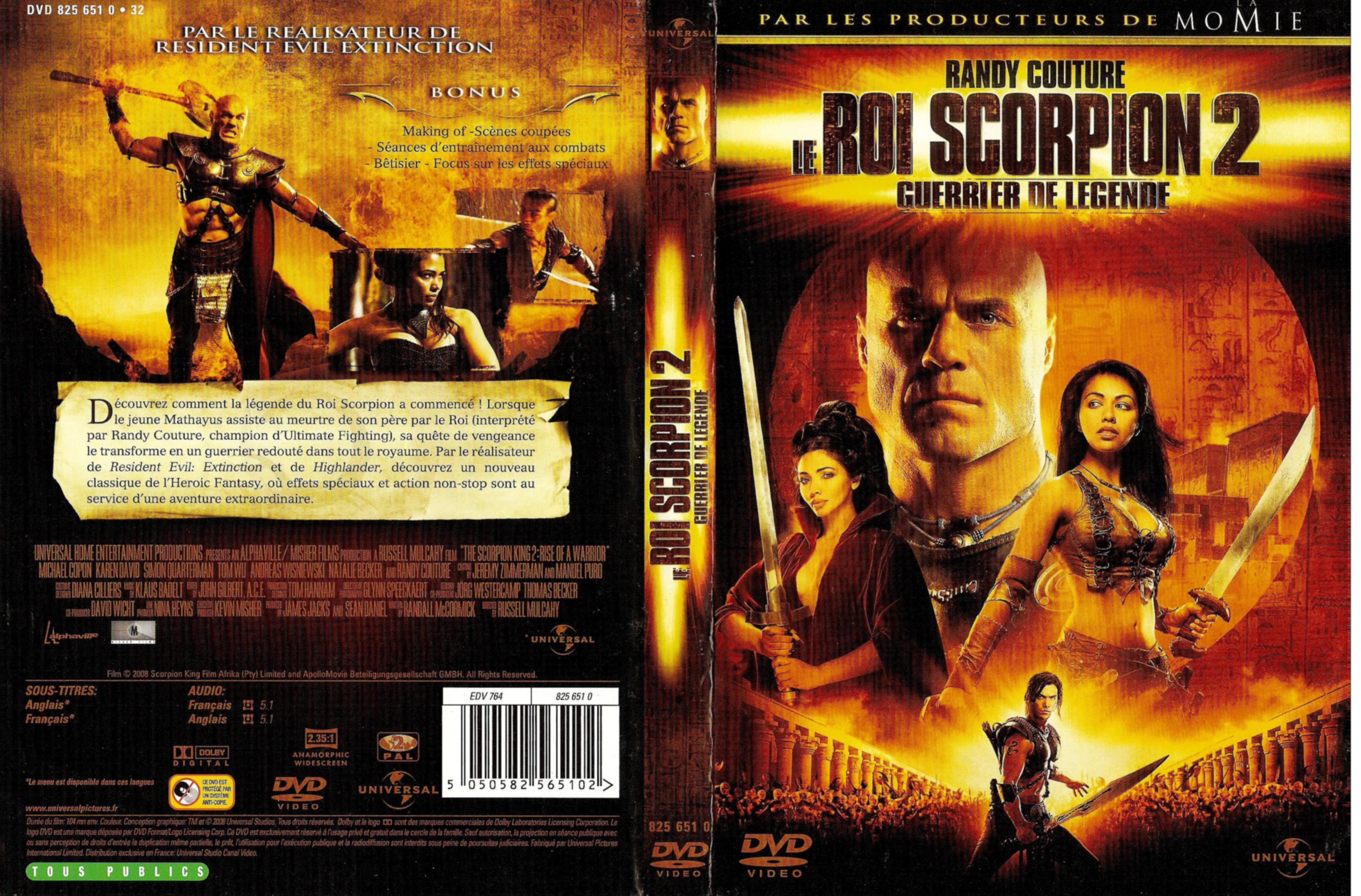 Jaquette DVD Le roi scorpion 2 v2