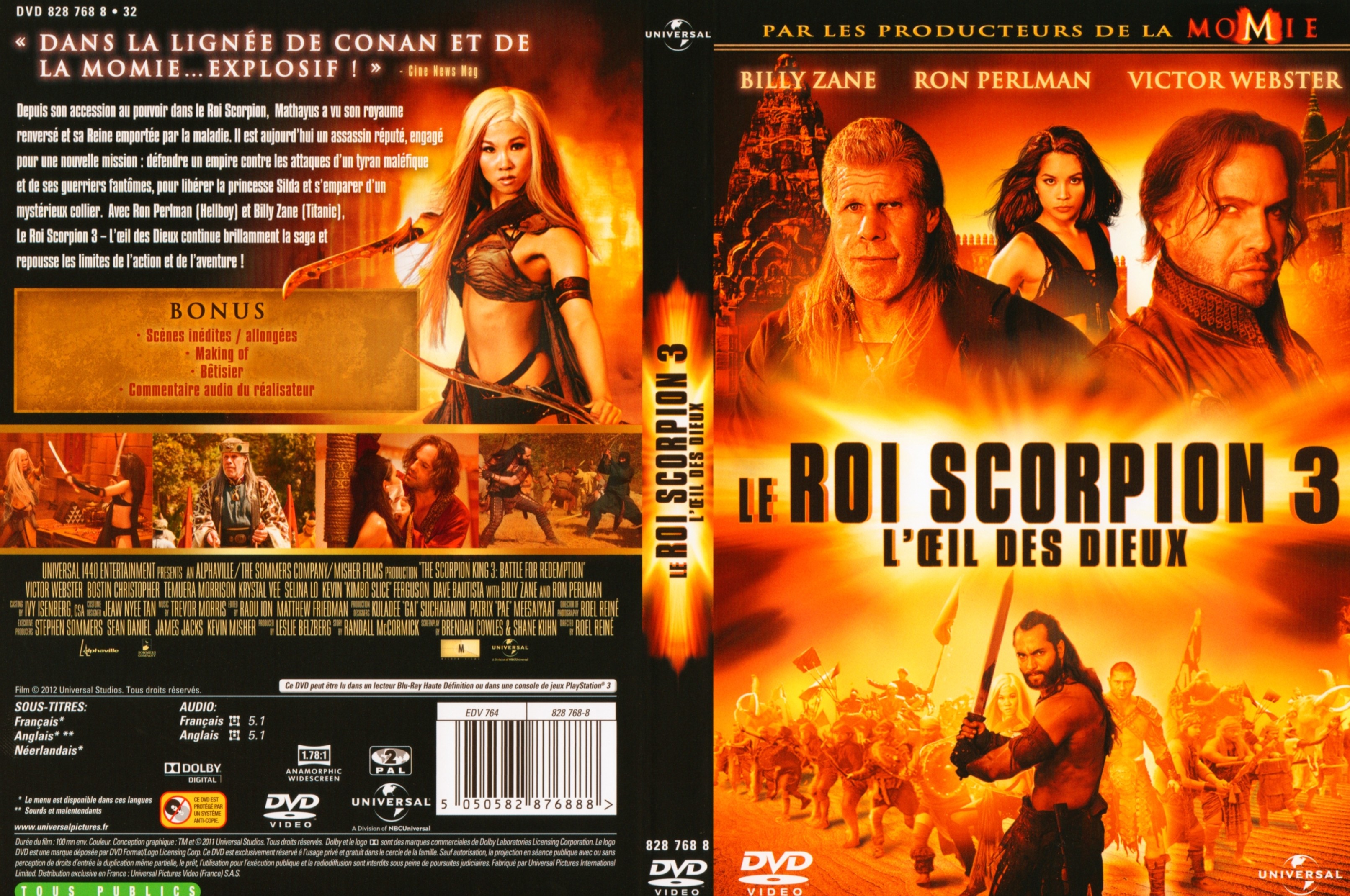 Jaquette DVD Le roi scorpion 3