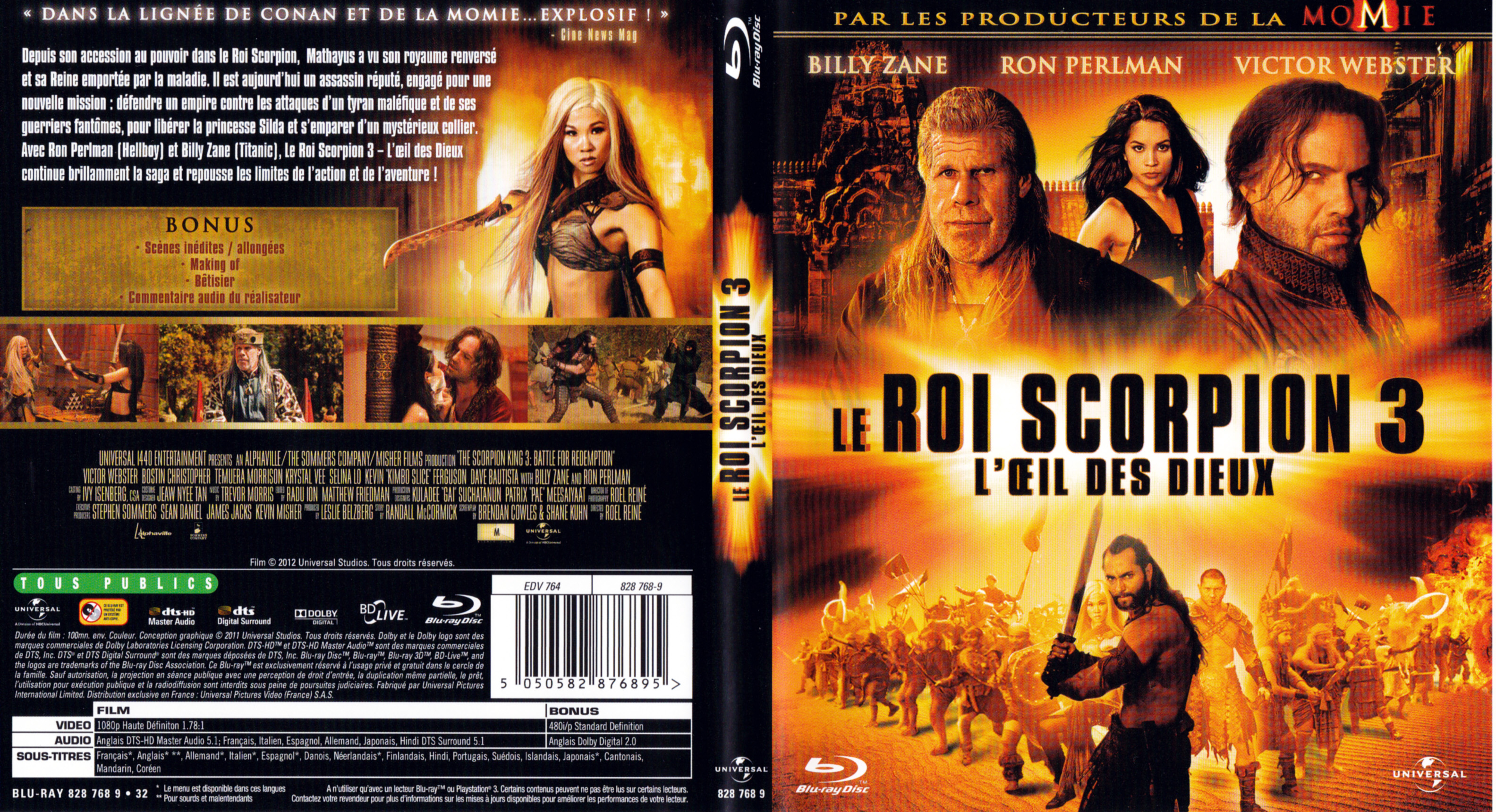 Jaquette DVD Le roi scorpion 3 (BLU-RAY)