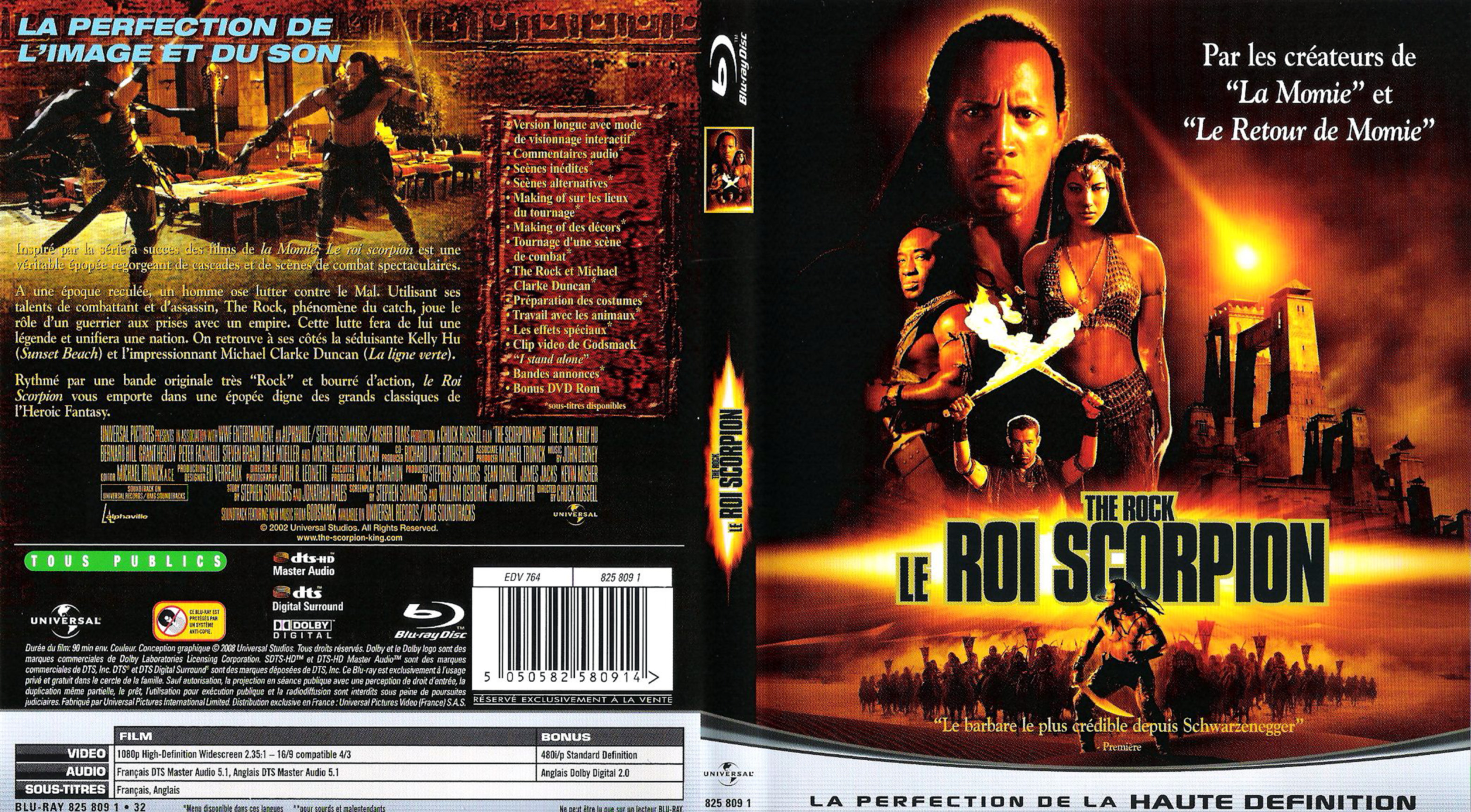 Jaquette DVD Le roi scorpion (BLU-RAY)