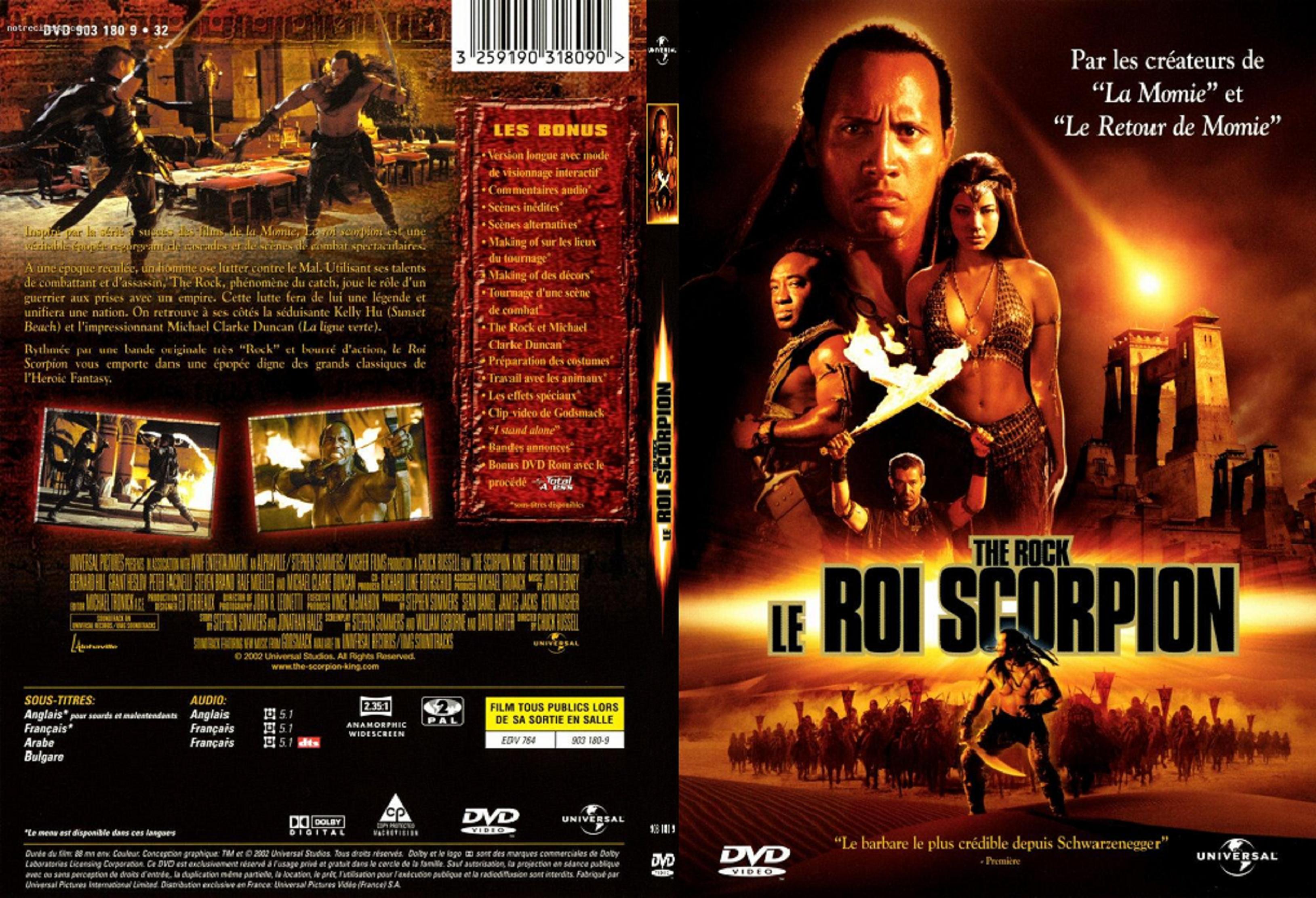 Jaquette DVD Le roi scorpion - SLIM