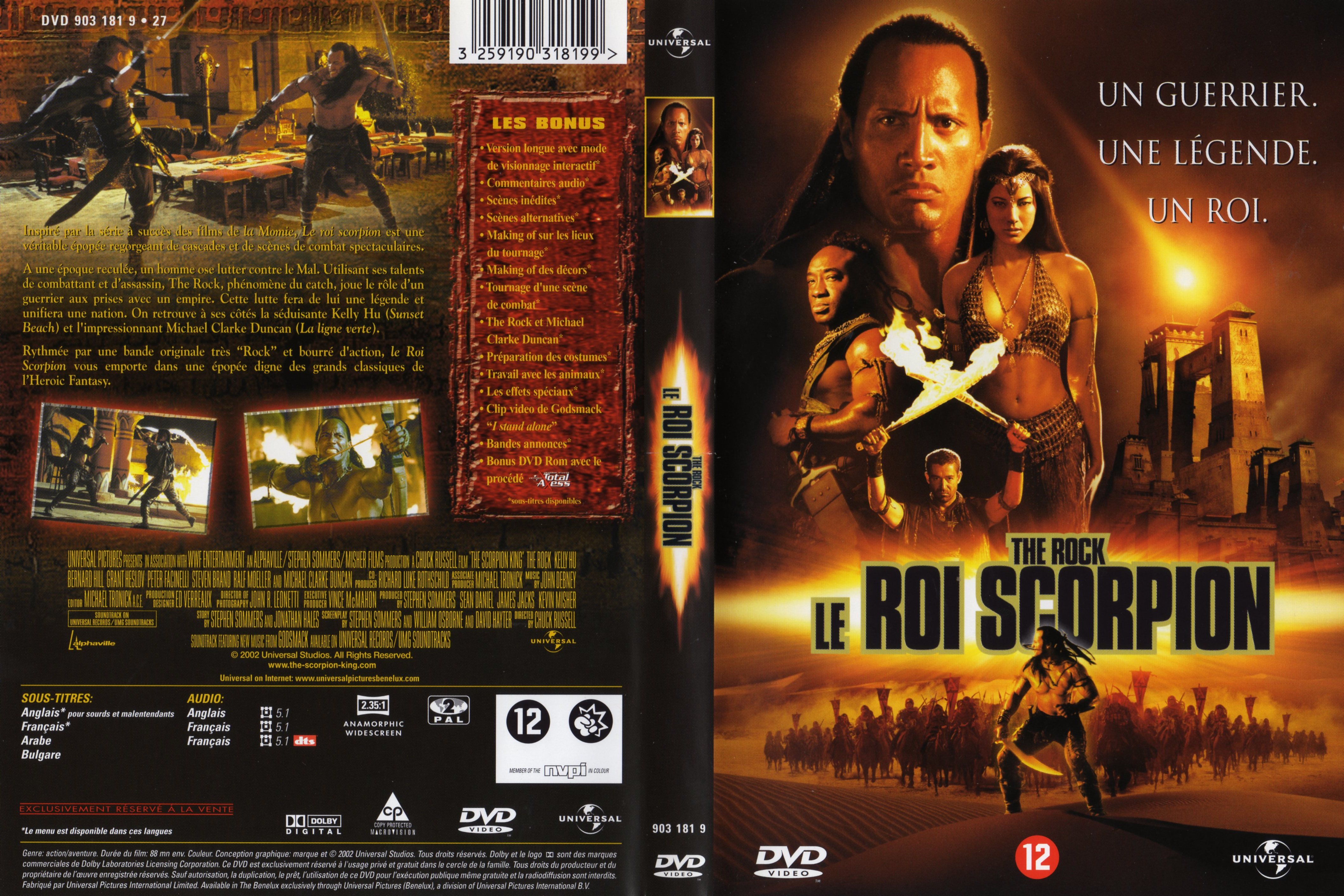 Jaquette DVD Le roi scorpion v2