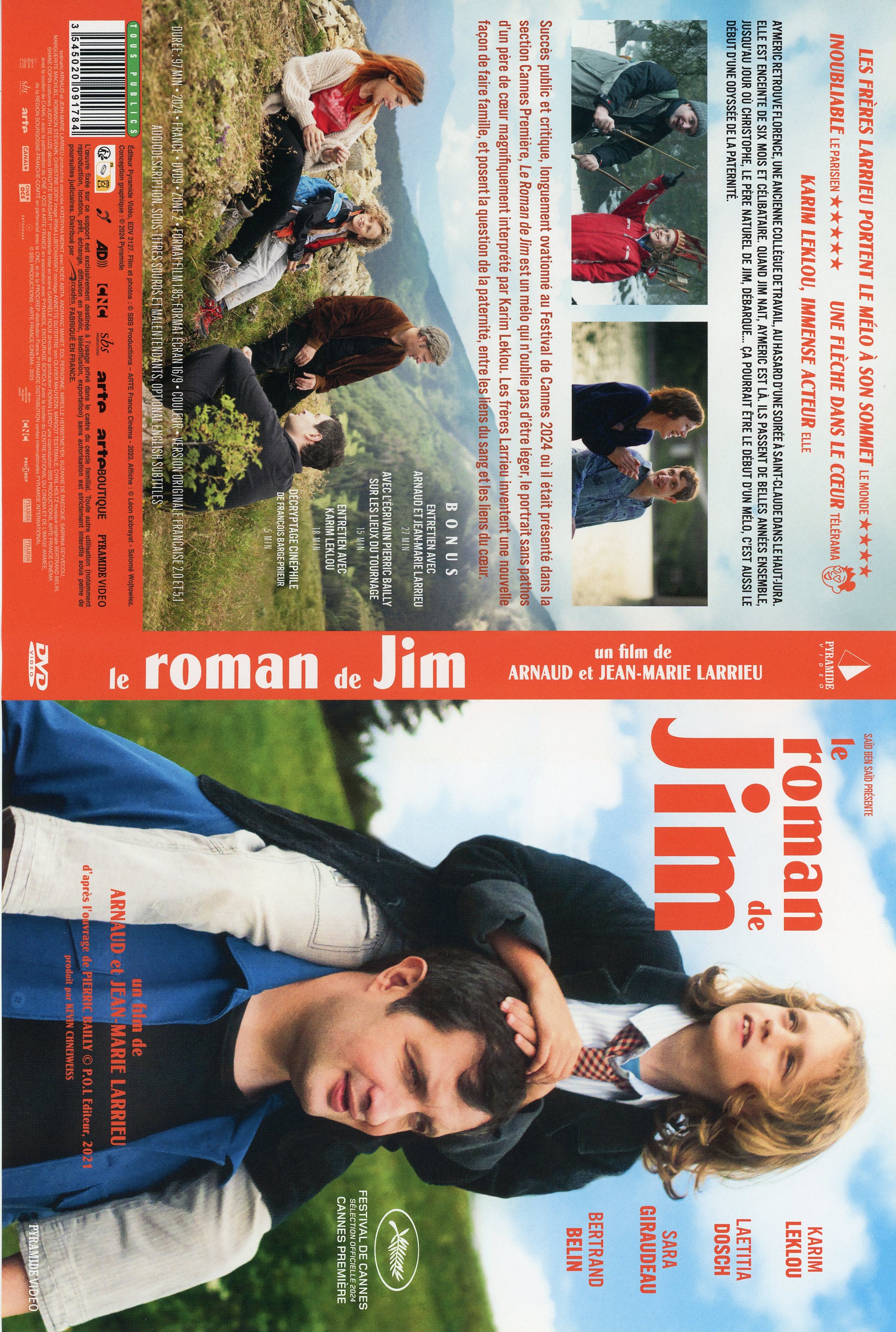 Jaquette DVD Le roman de Jim