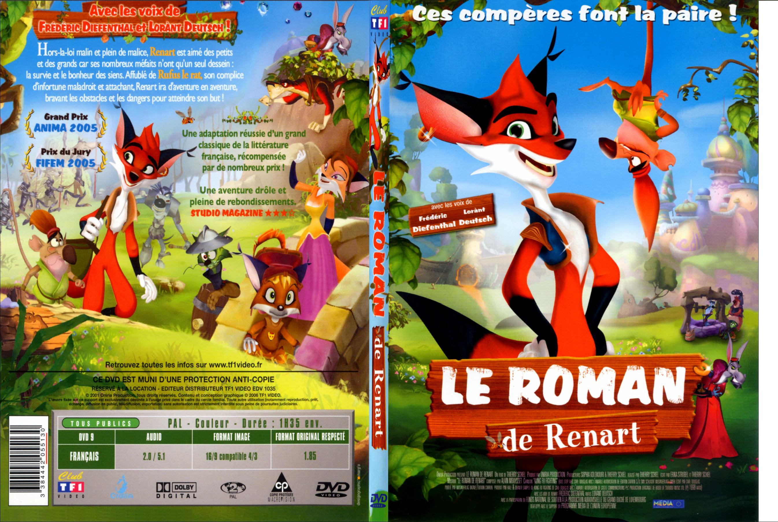 Jaquette DVD Le roman de Renart - SLIM