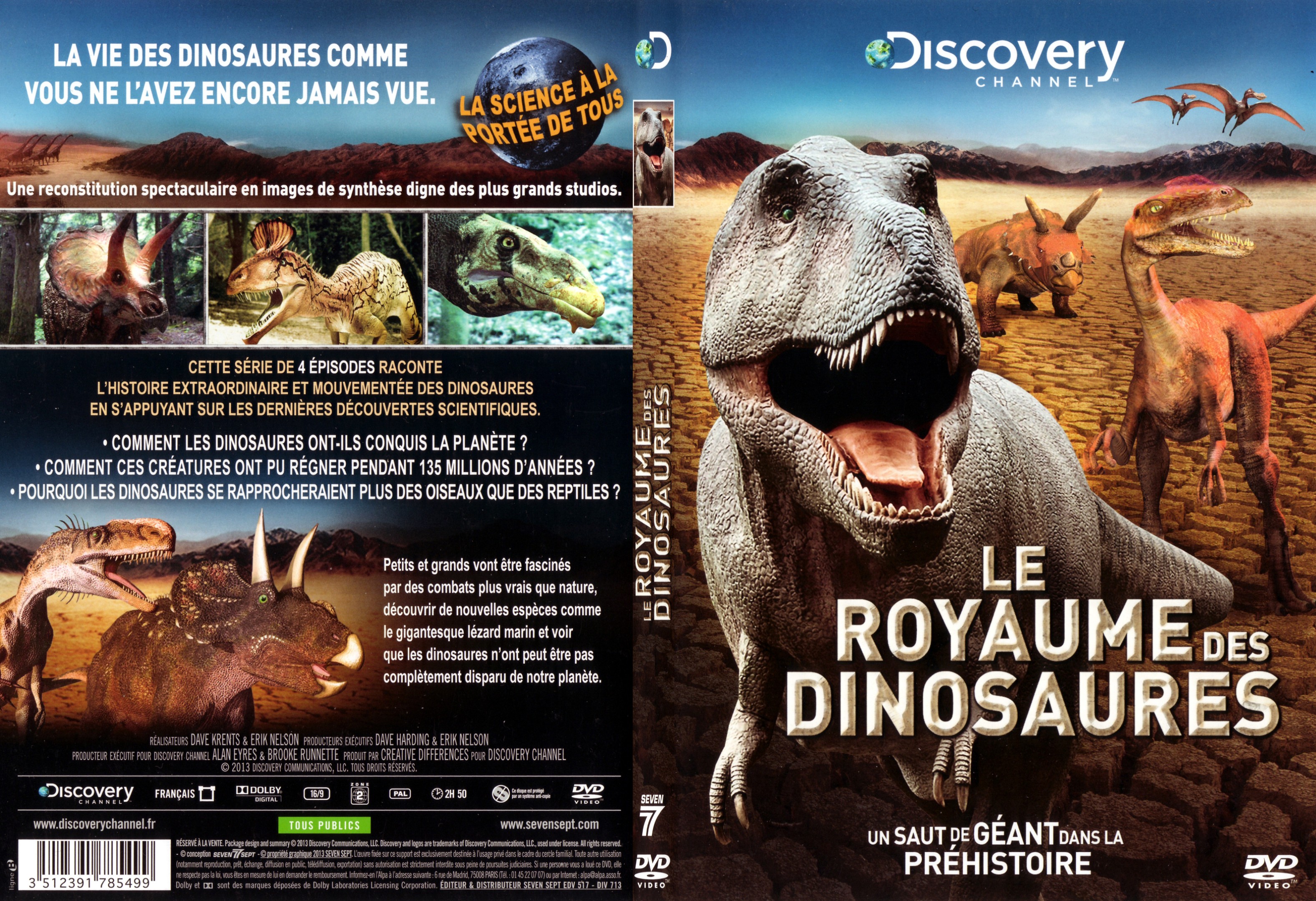 Jaquette DVD Le royaume des dinosaures - SLIM
