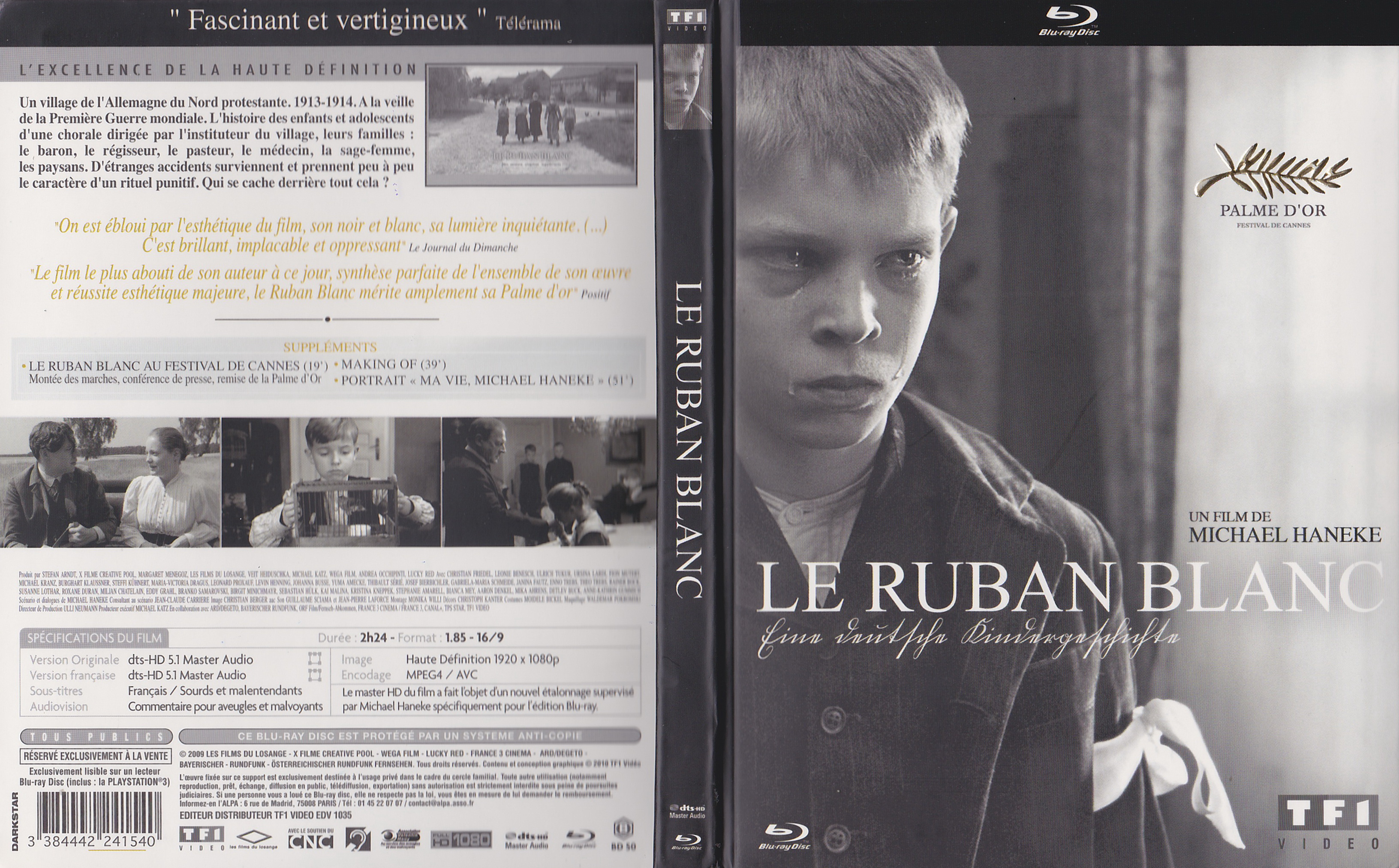 Jaquette DVD Le ruban blanc (BLU-RAY)