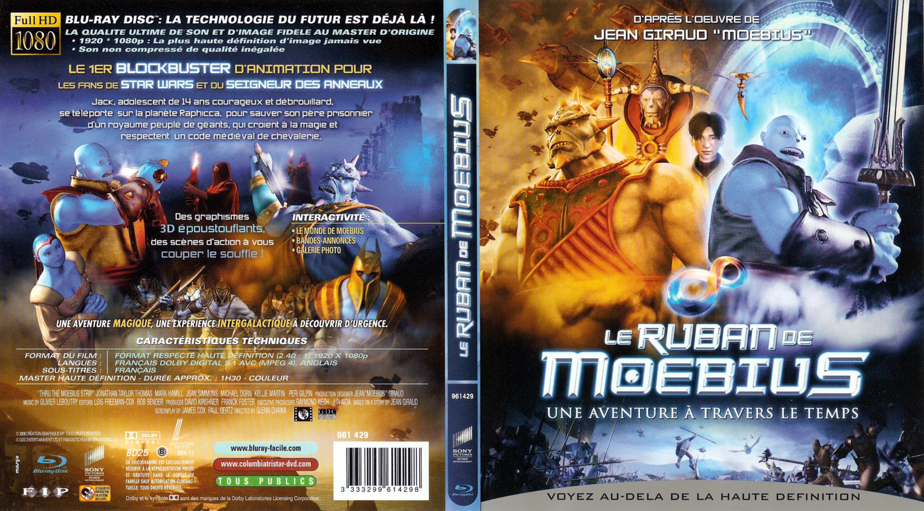 Jaquette DVD Le ruban de Moebius (BLU-RAY)