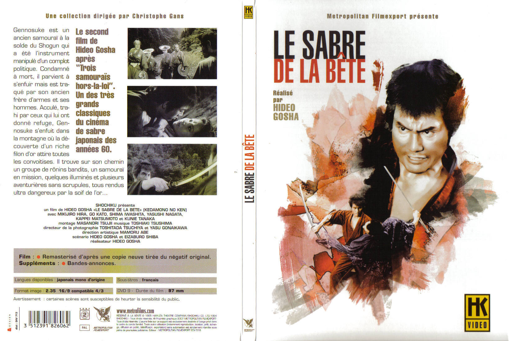 Jaquette DVD Le sabre de la bete