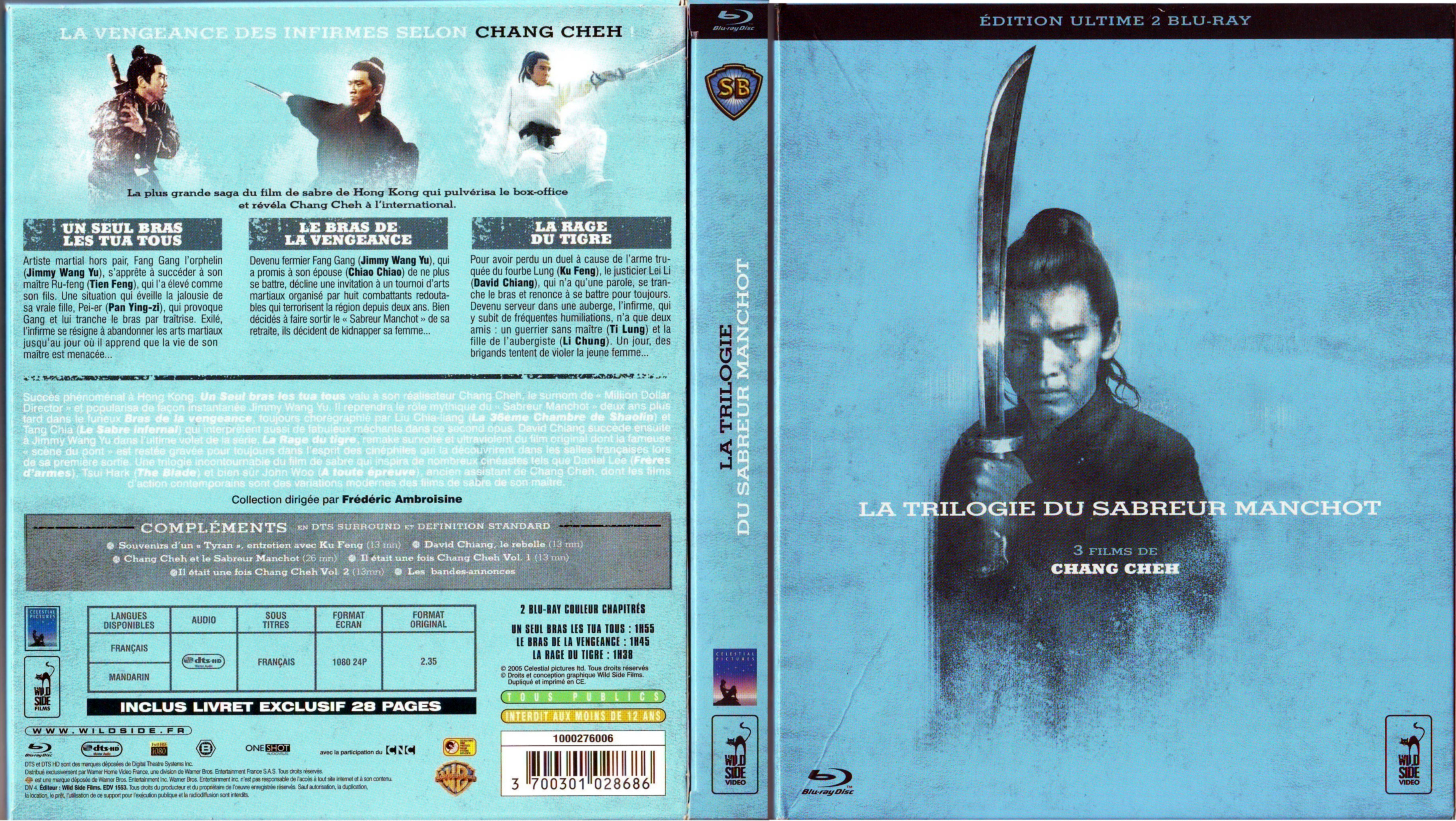 Jaquette DVD Le sabreur manchot La trilogie (BLU-RAY)