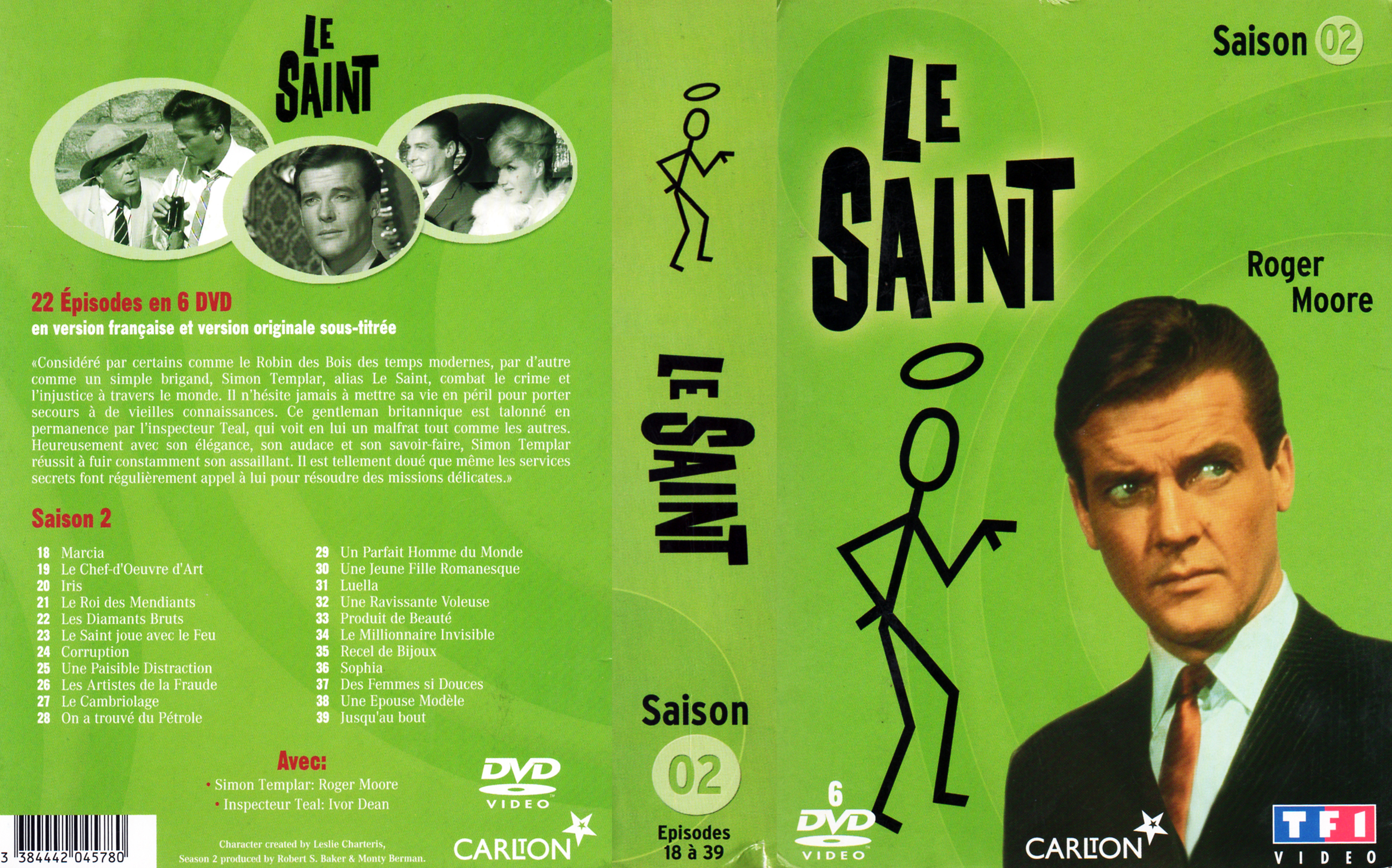Jaquette DVD Le saint Saison 2 COFFRET