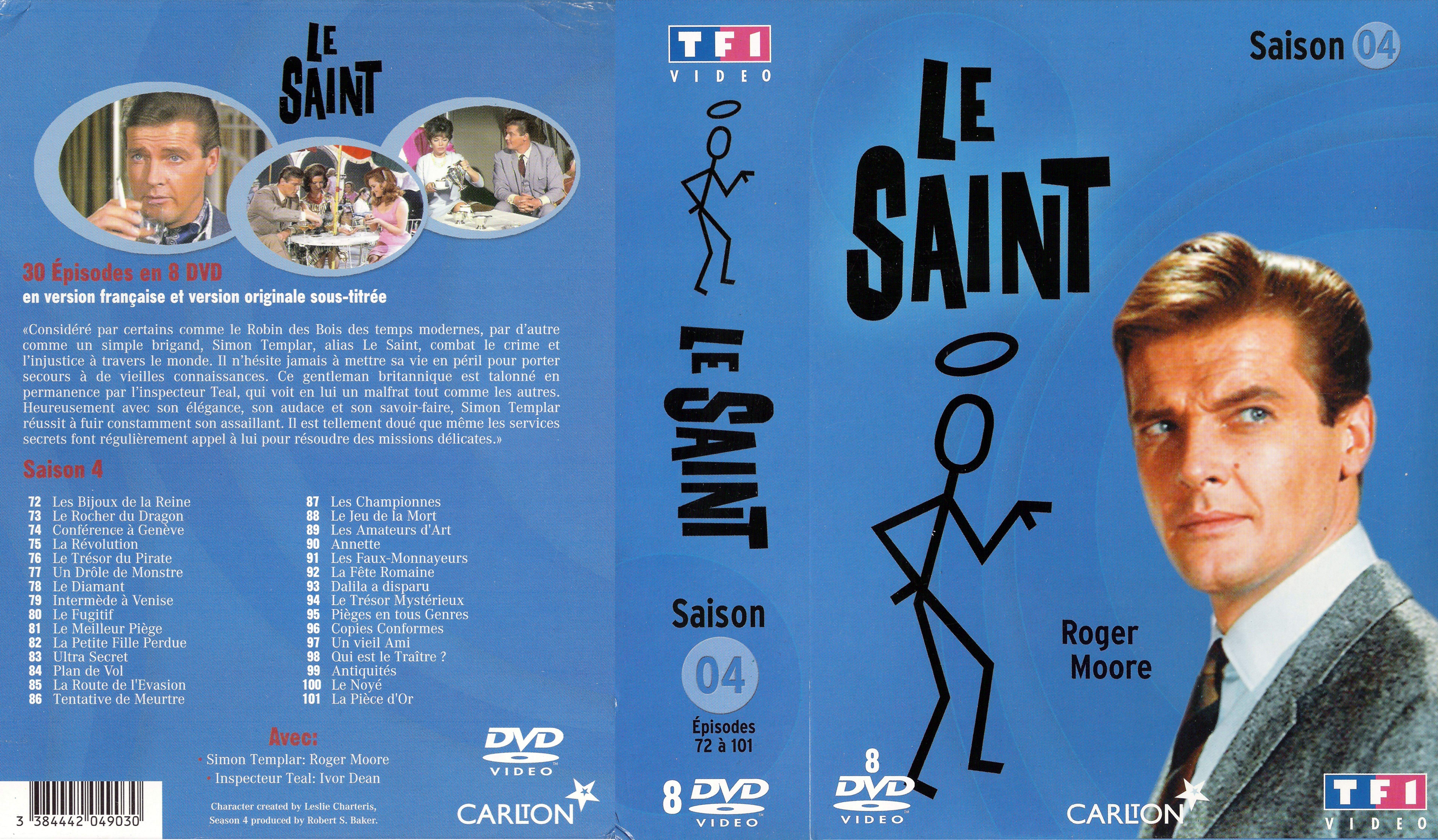 Jaquette DVD Le saint Saison 4 COFFRET