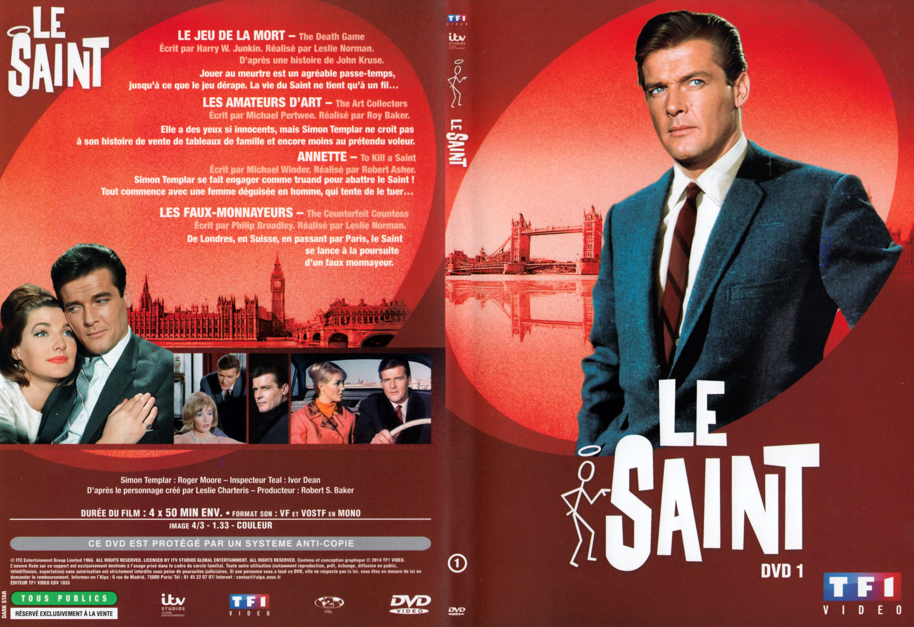 Jaquette DVD Le saint Saison 5 DVD 1