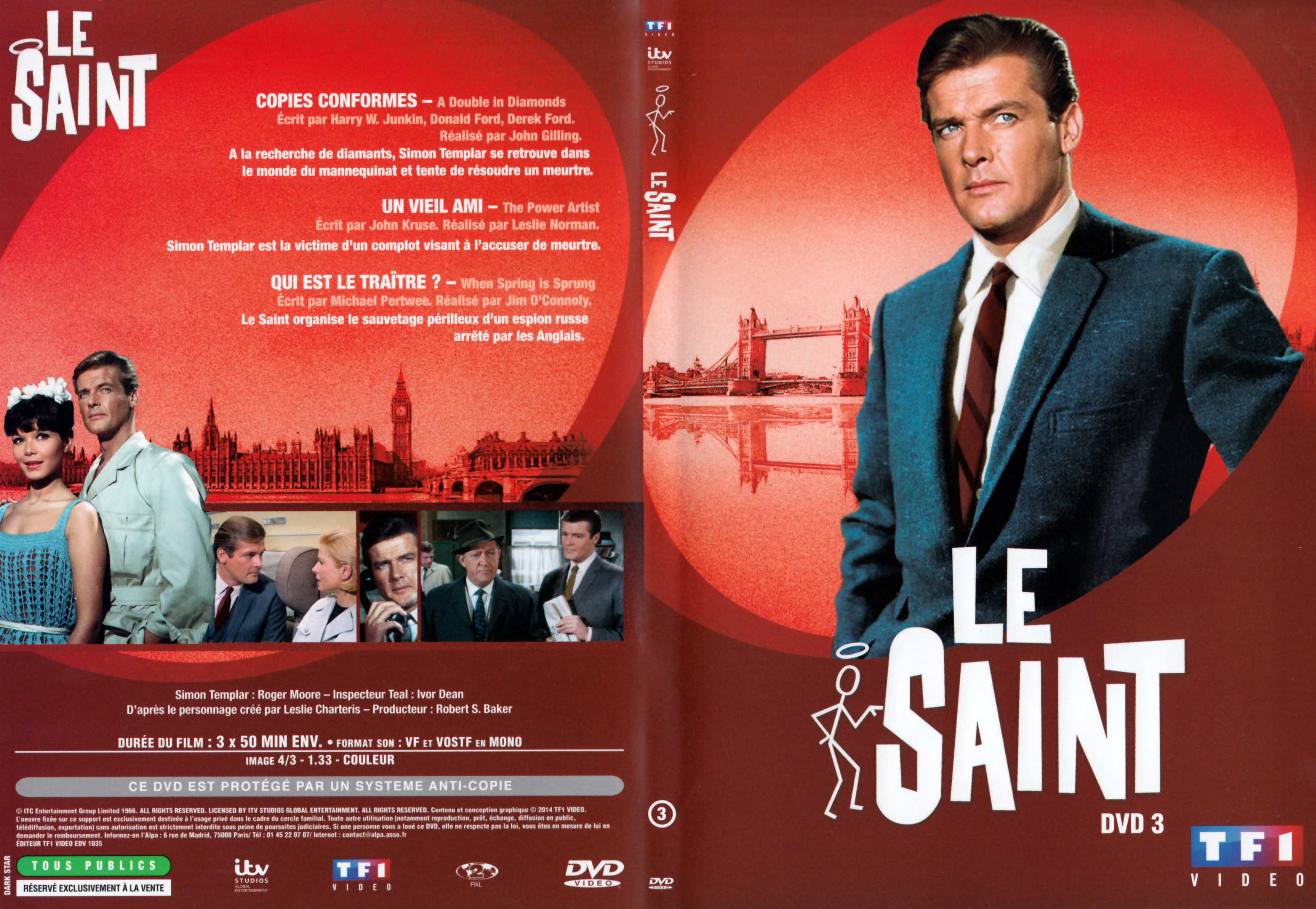 Jaquette DVD Le saint Saison 5 DVD 3