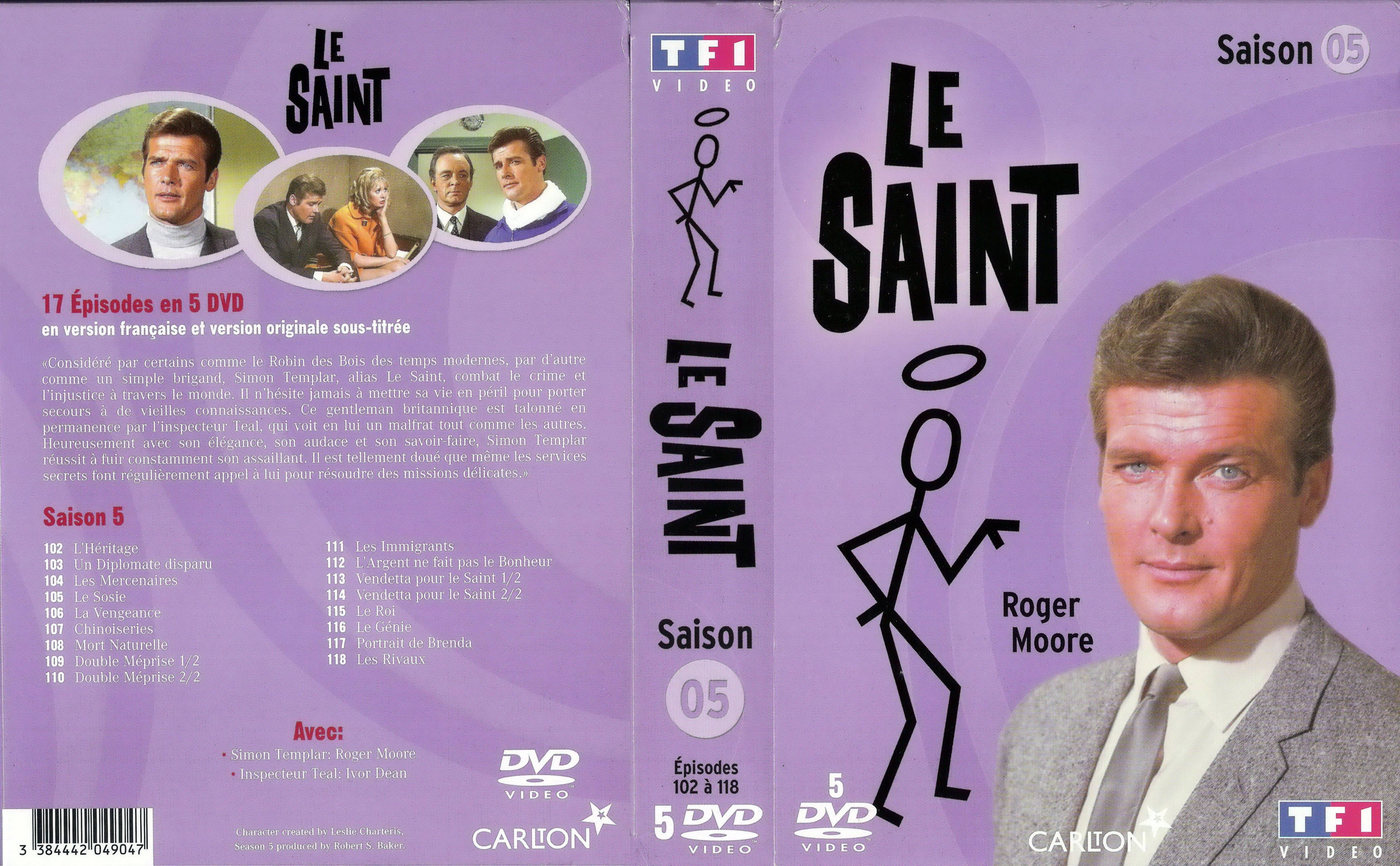 Jaquette DVD Le saint saison 5 COFFRET