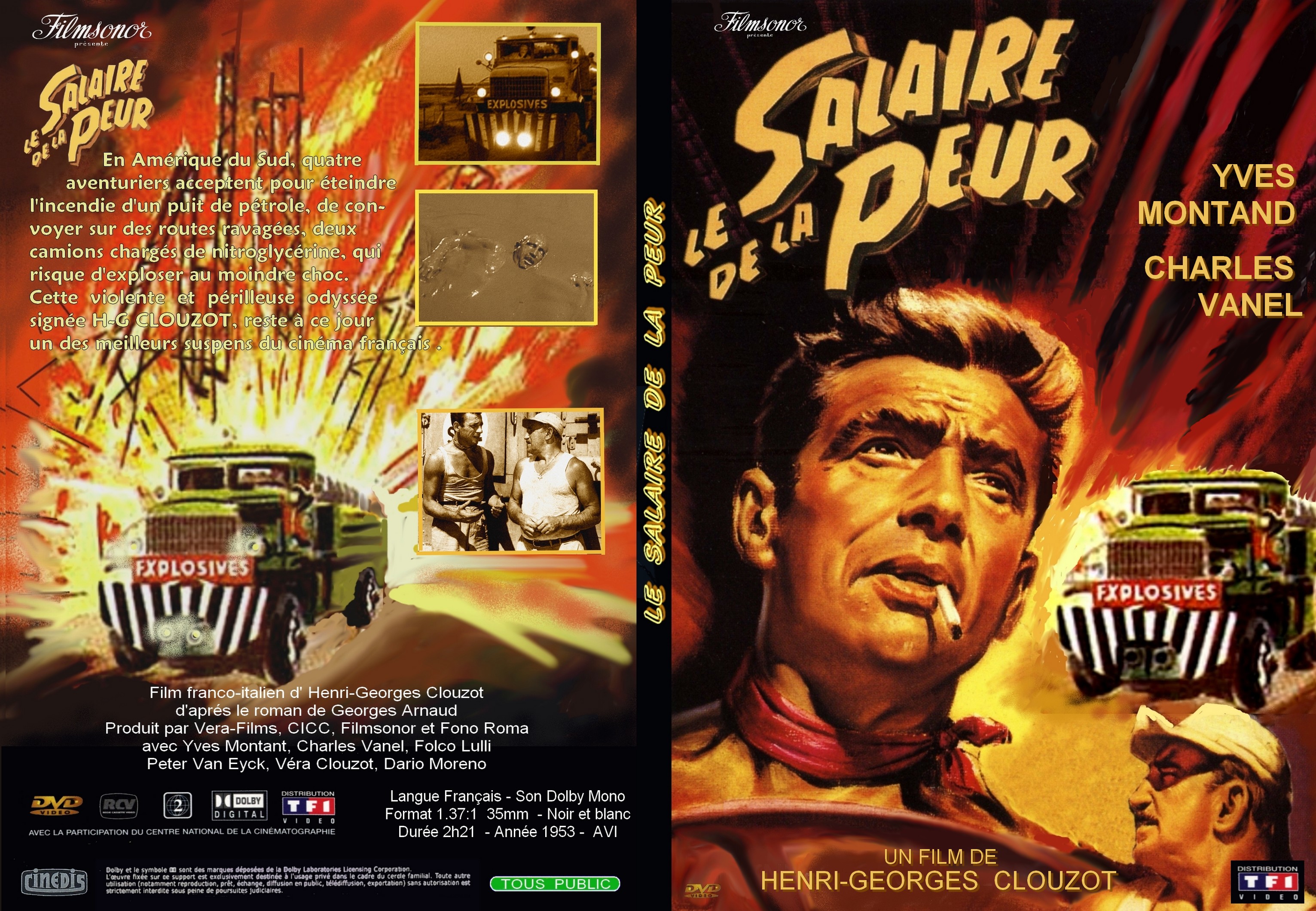 Jaquette DVD Le salaire de la peur custom