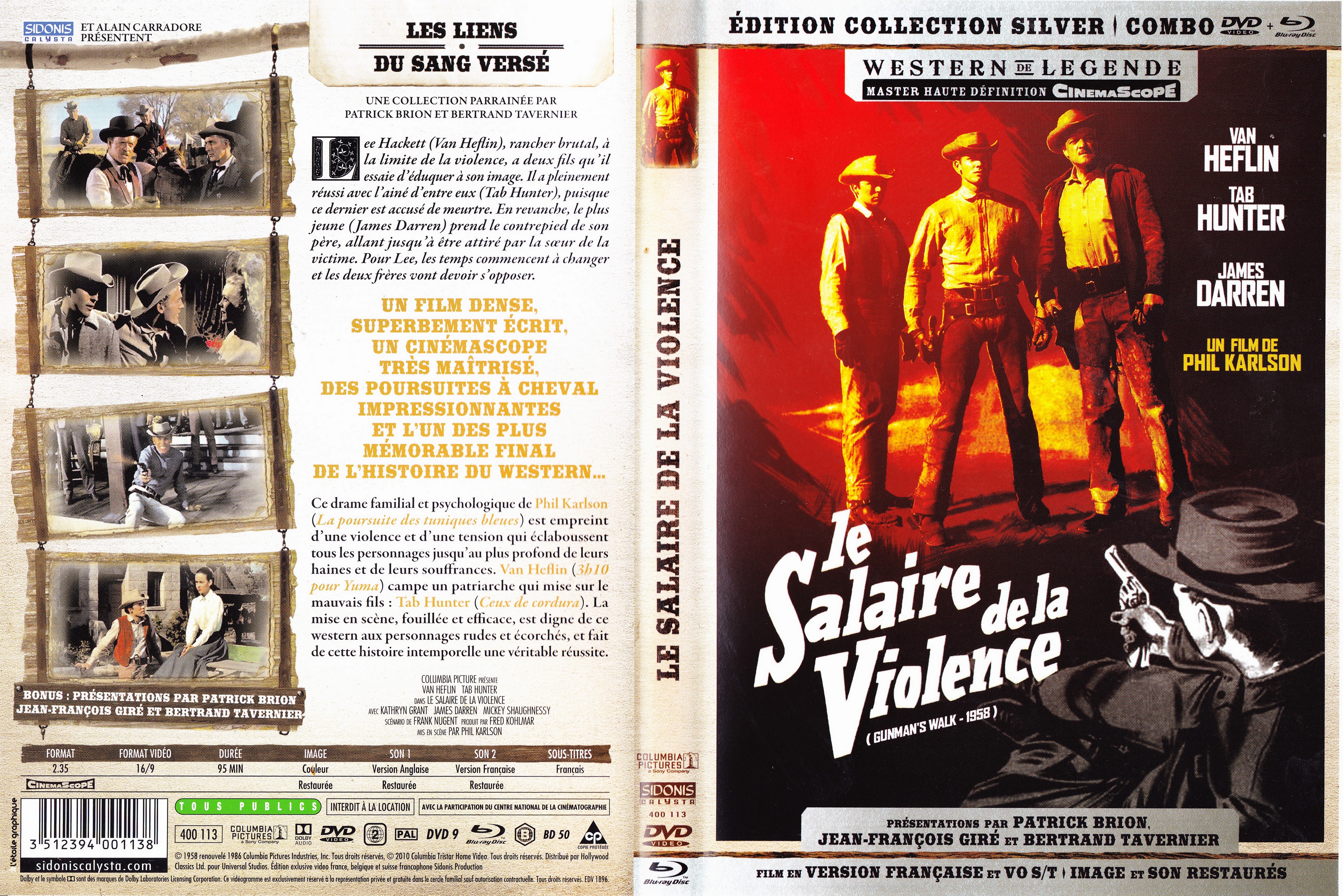 Jaquette DVD Le salaire de la violence (BLU-RAY)