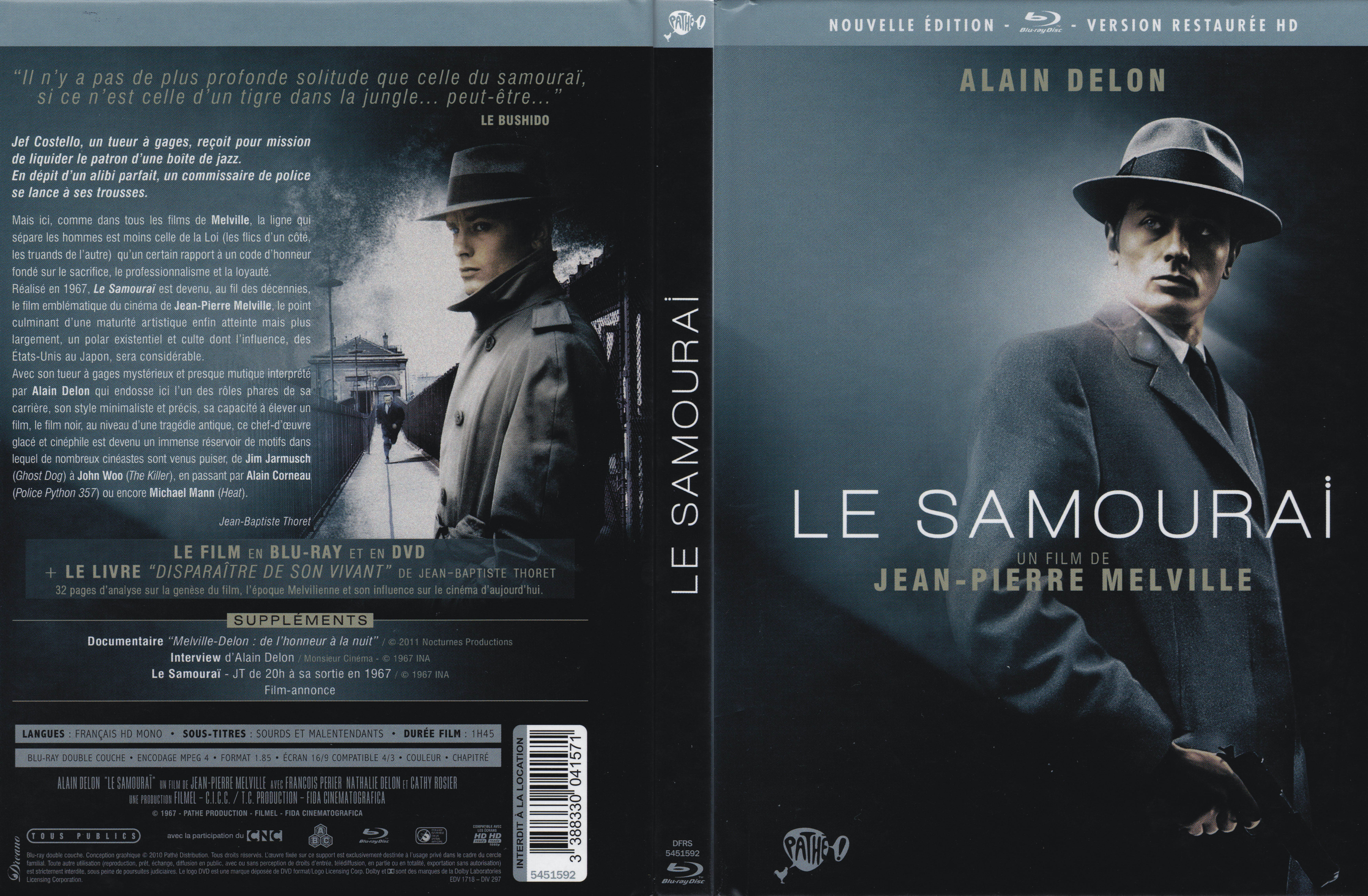 Jaquette DVD Le samourai (BLU-RAY)