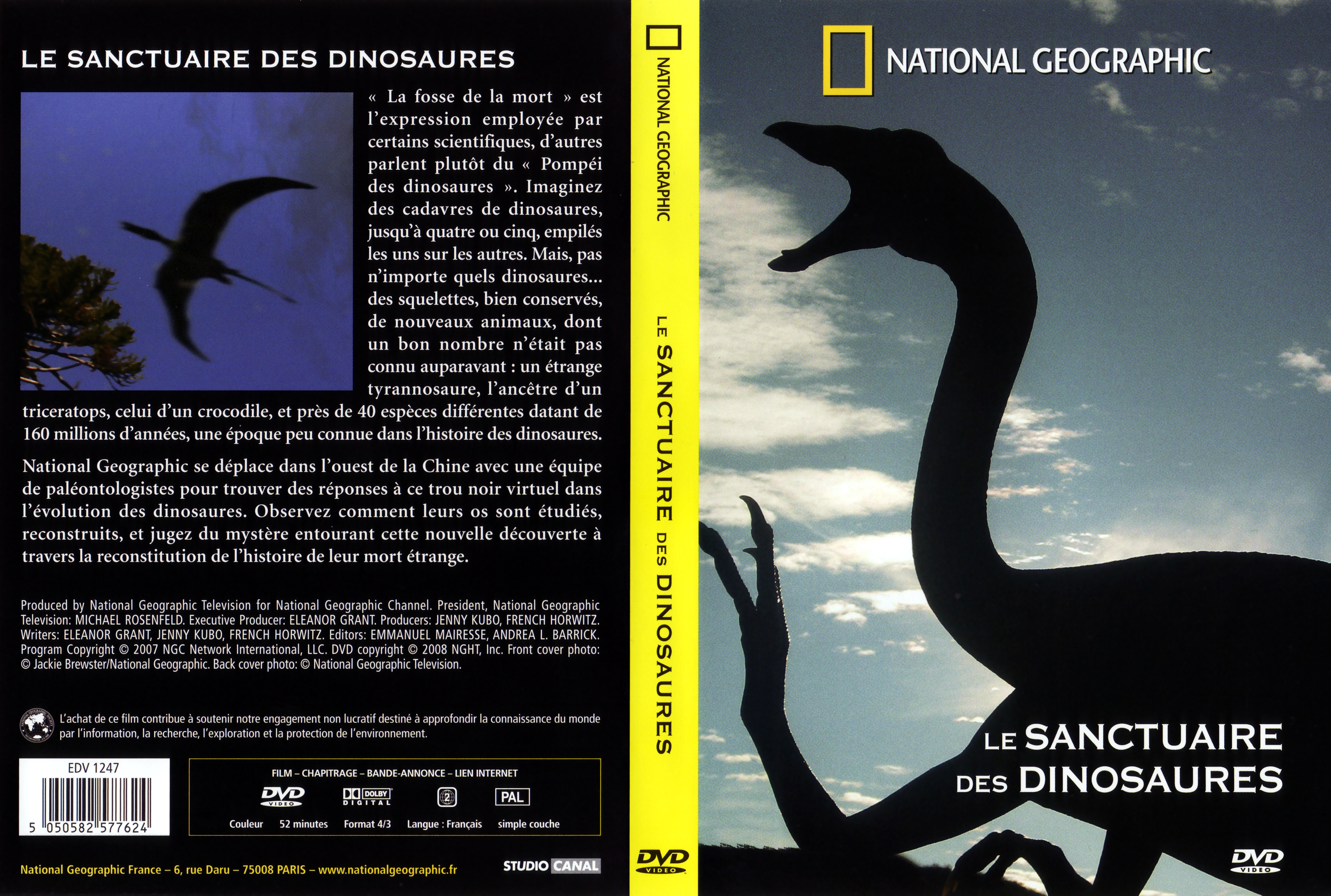 Jaquette DVD Le sanctuaire des dinosaures
