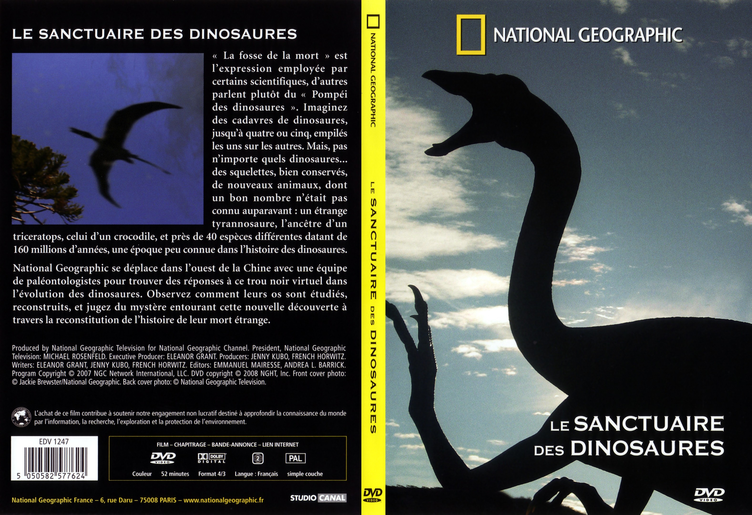 Jaquette DVD Le sanctuaire des dinosaures - SLIM