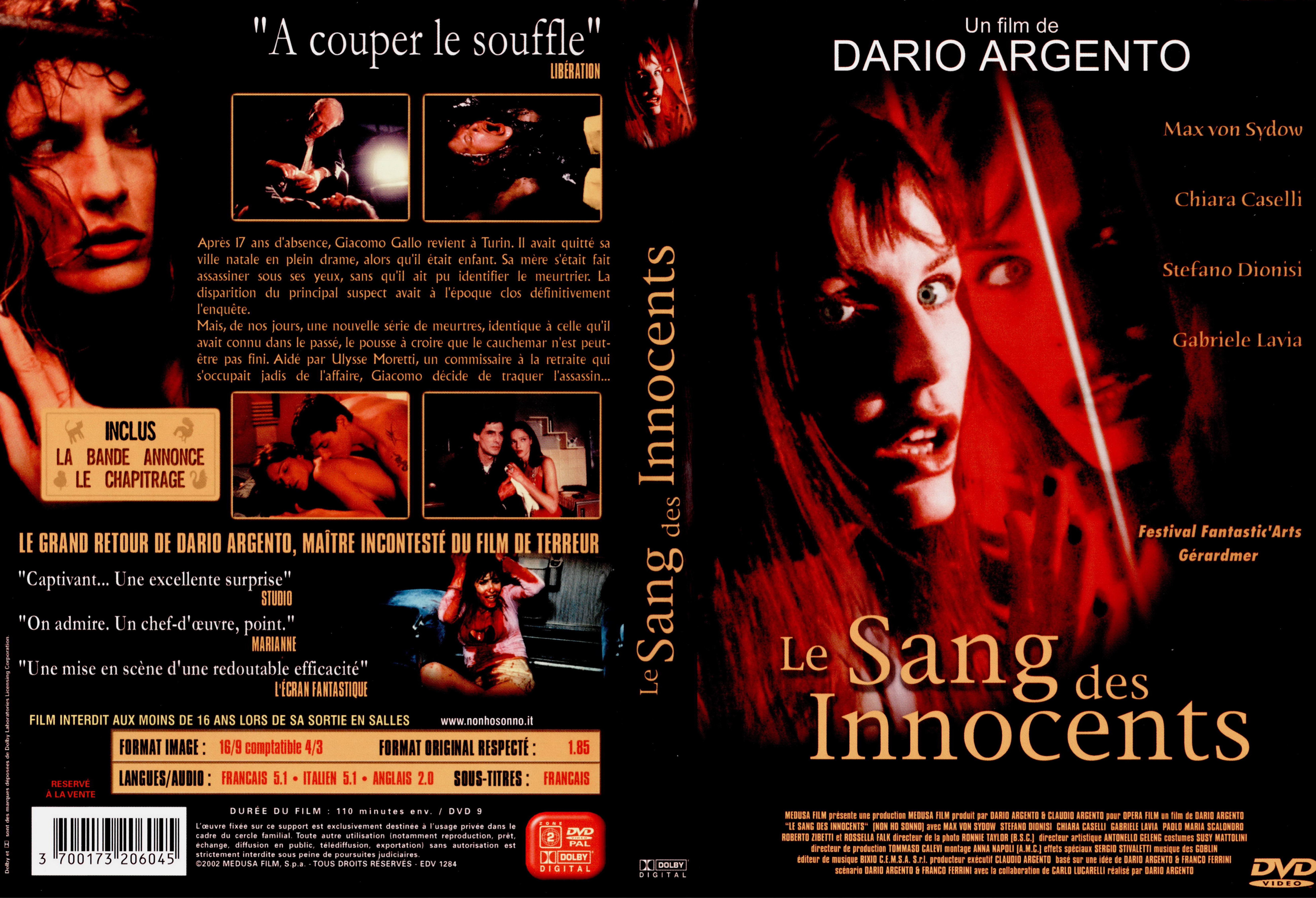 Jaquette DVD Le sang des innocents