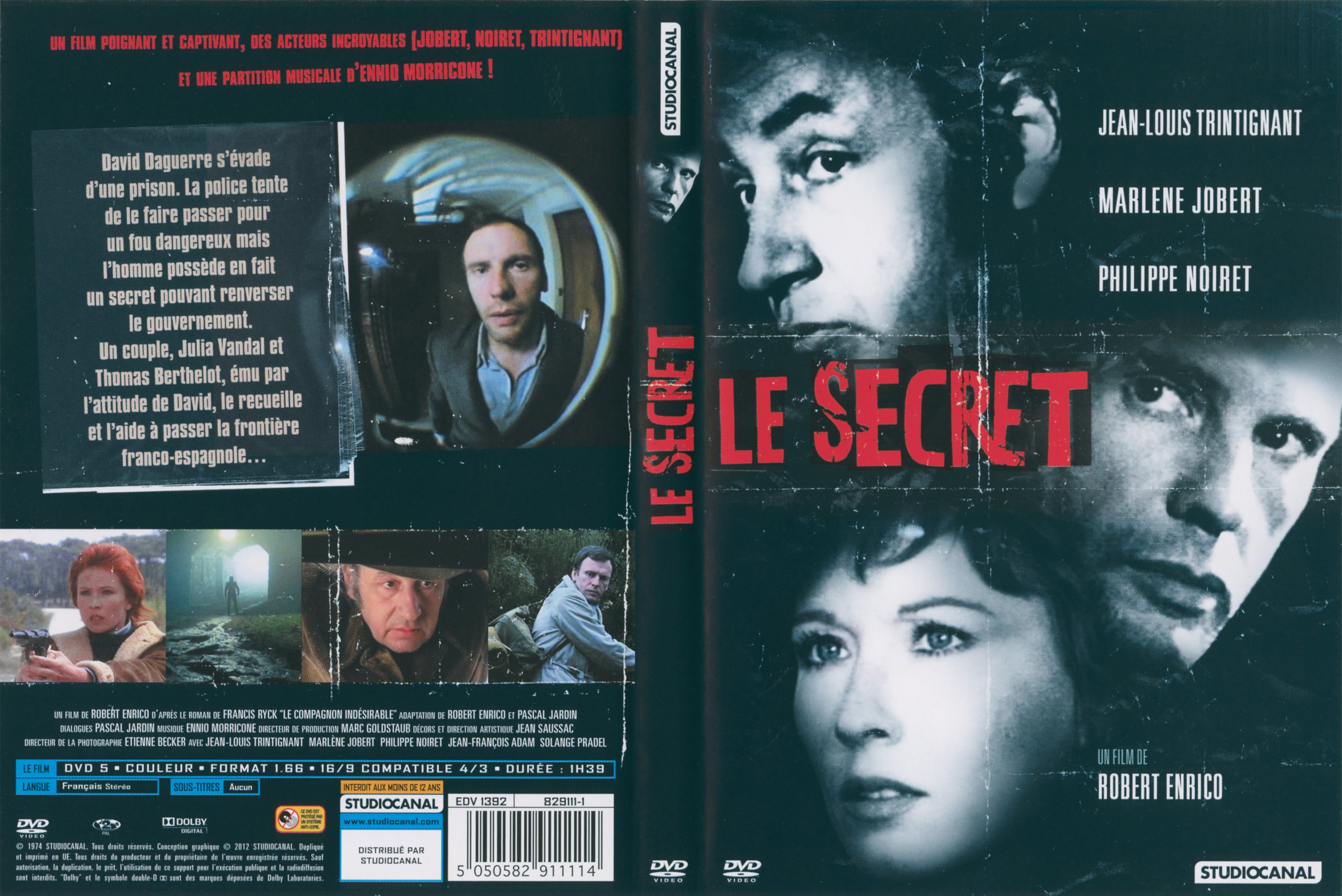 Jaquette DVD Le secret (1974)
