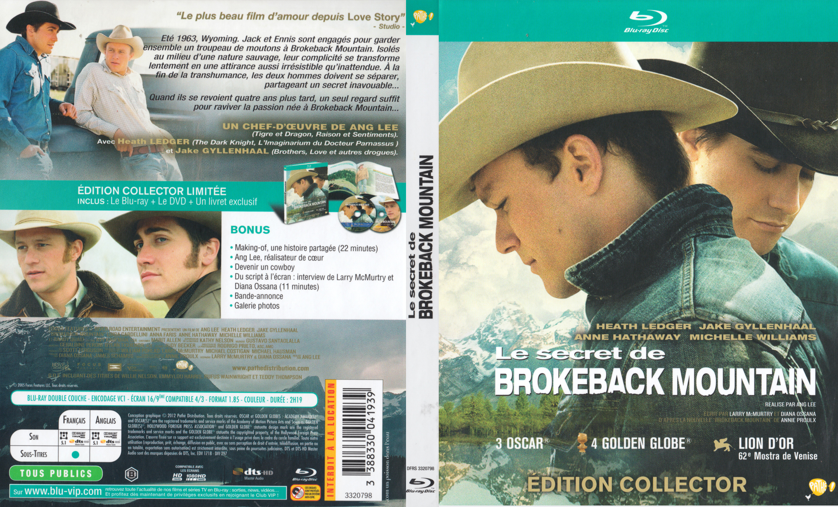 Jaquette DVD Le secret de Brokeback mountain (BLU-RAY) v2