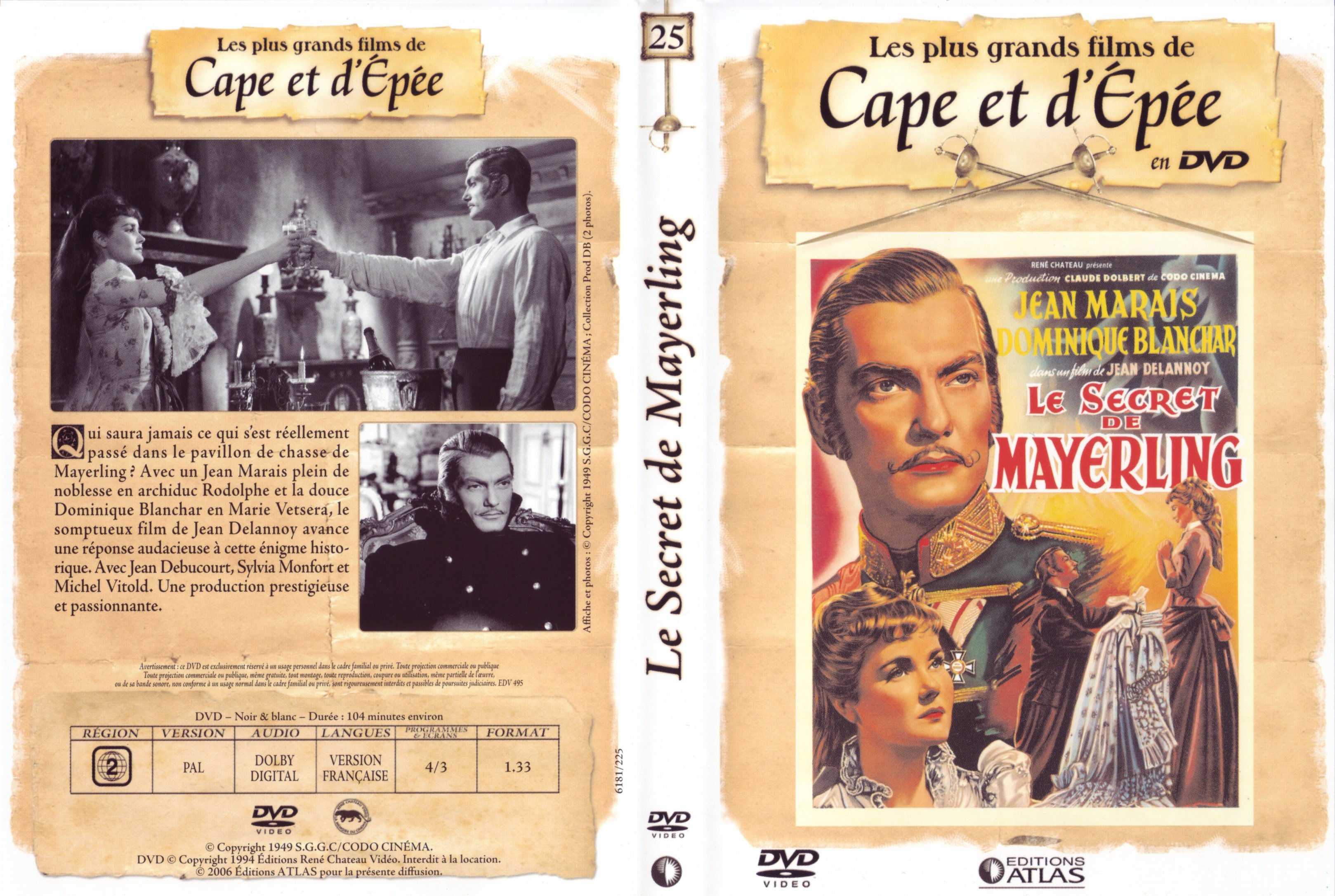 Jaquette DVD Le secret de Mayerling