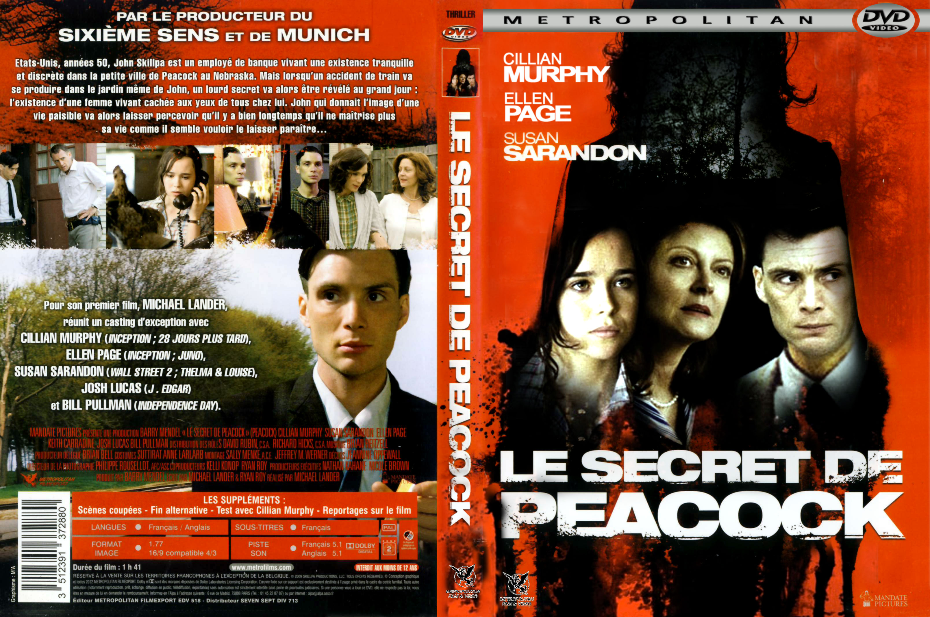 Jaquette DVD Le secret de Peacock