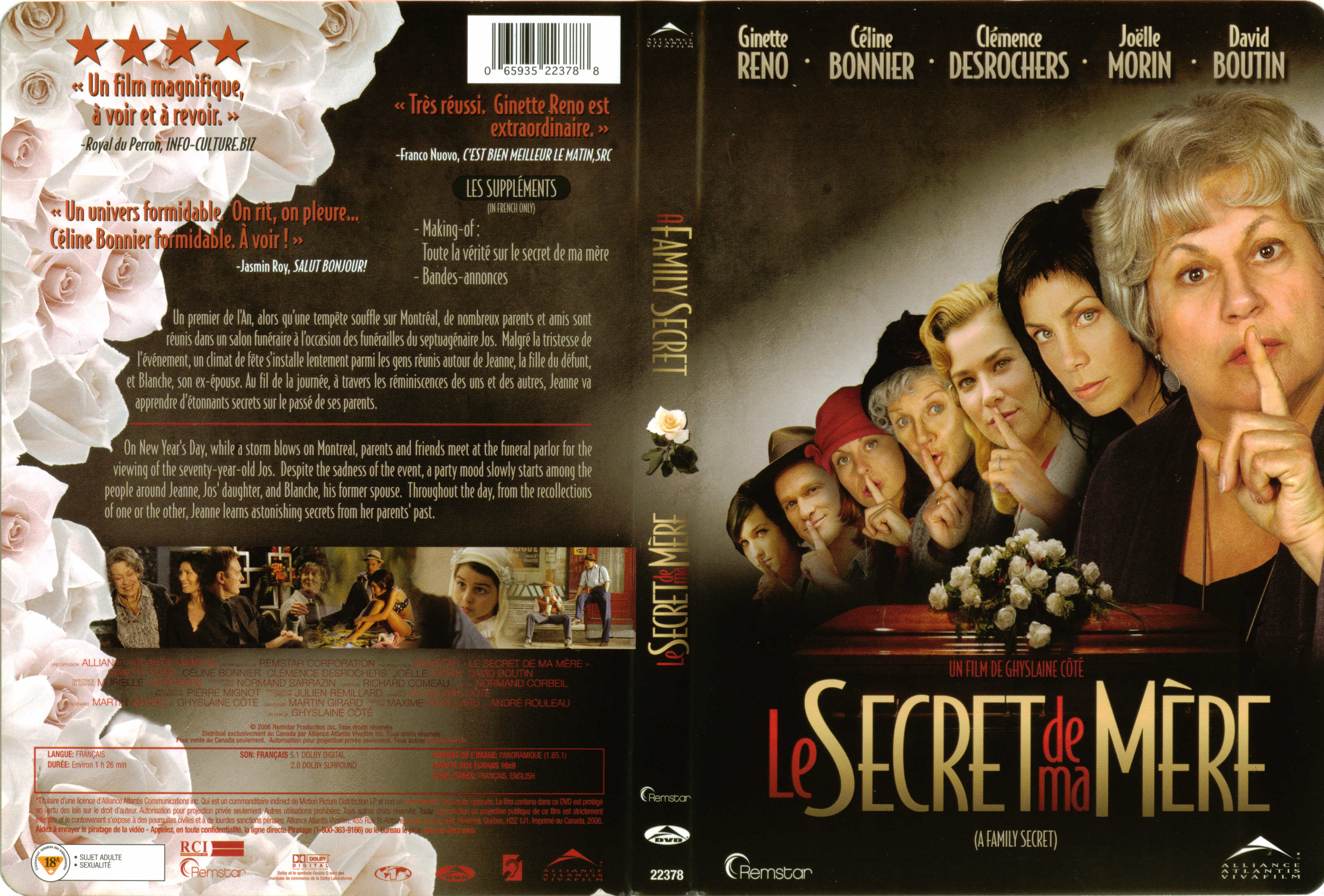 Jaquette DVD Le secret de ma mre
