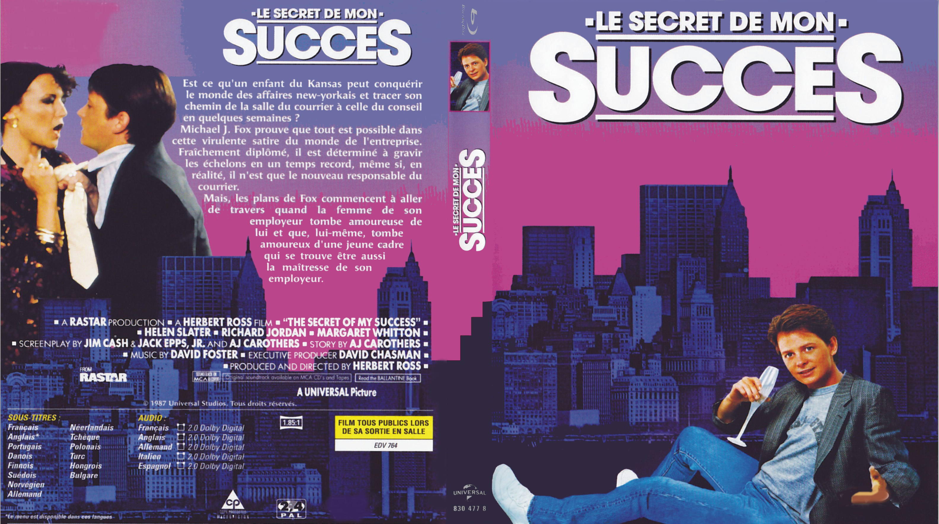 Jaquette DVD Le secret de mon succs custom (BLU-RAY)