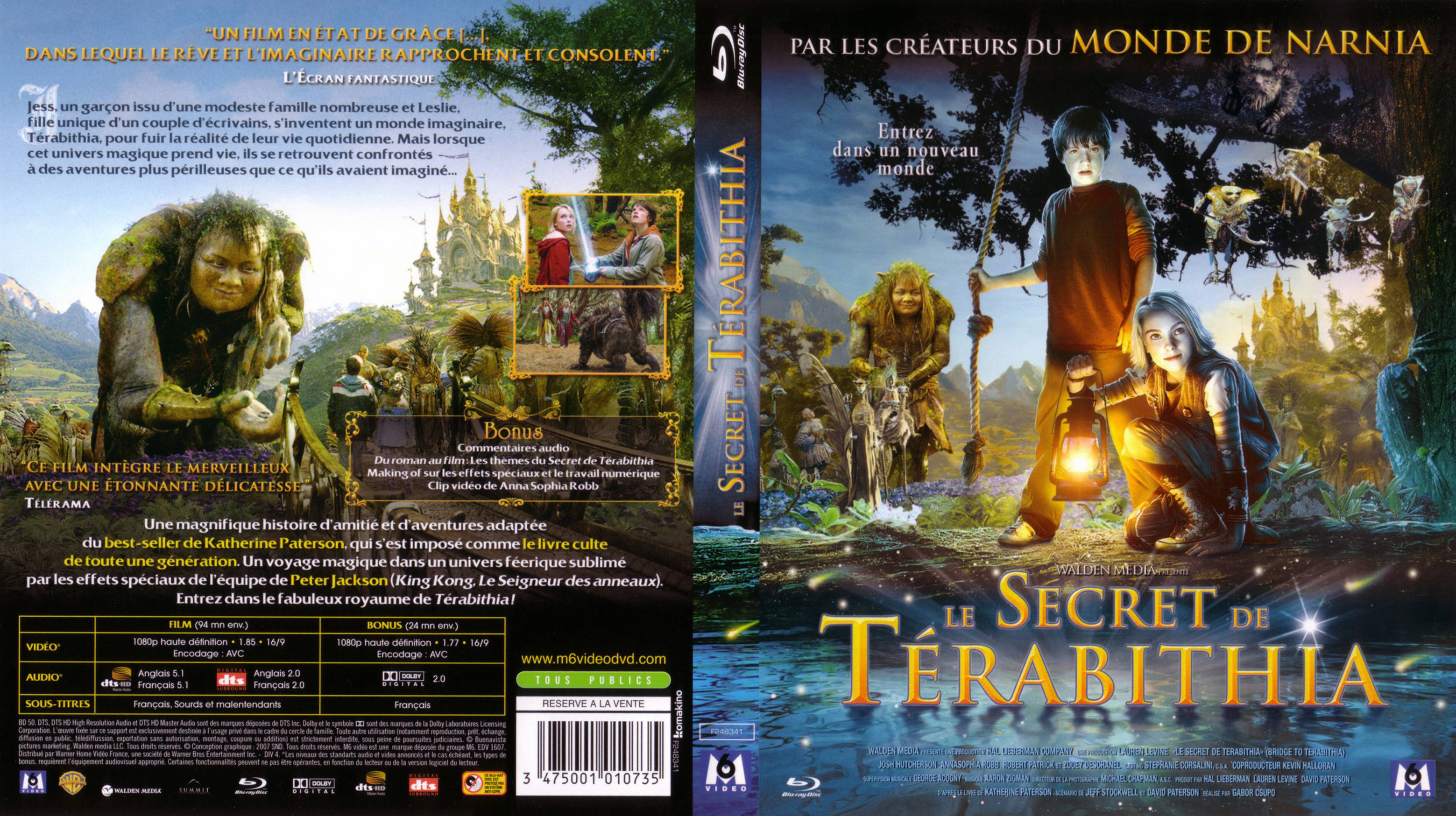 Jaquette DVD Le secret de trabithia (BLU-RAY)