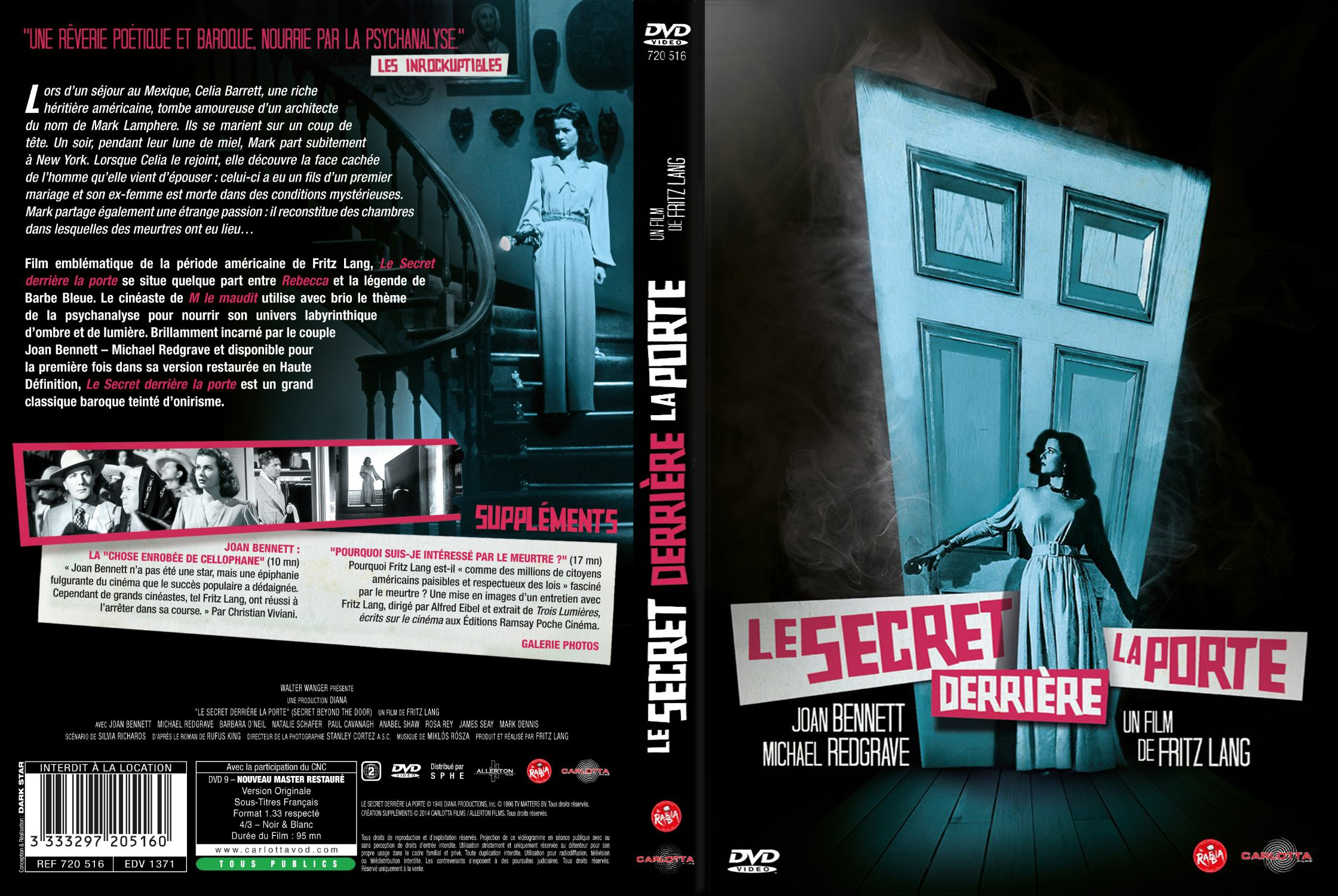 Jaquette DVD Le secret derrire la porte v2