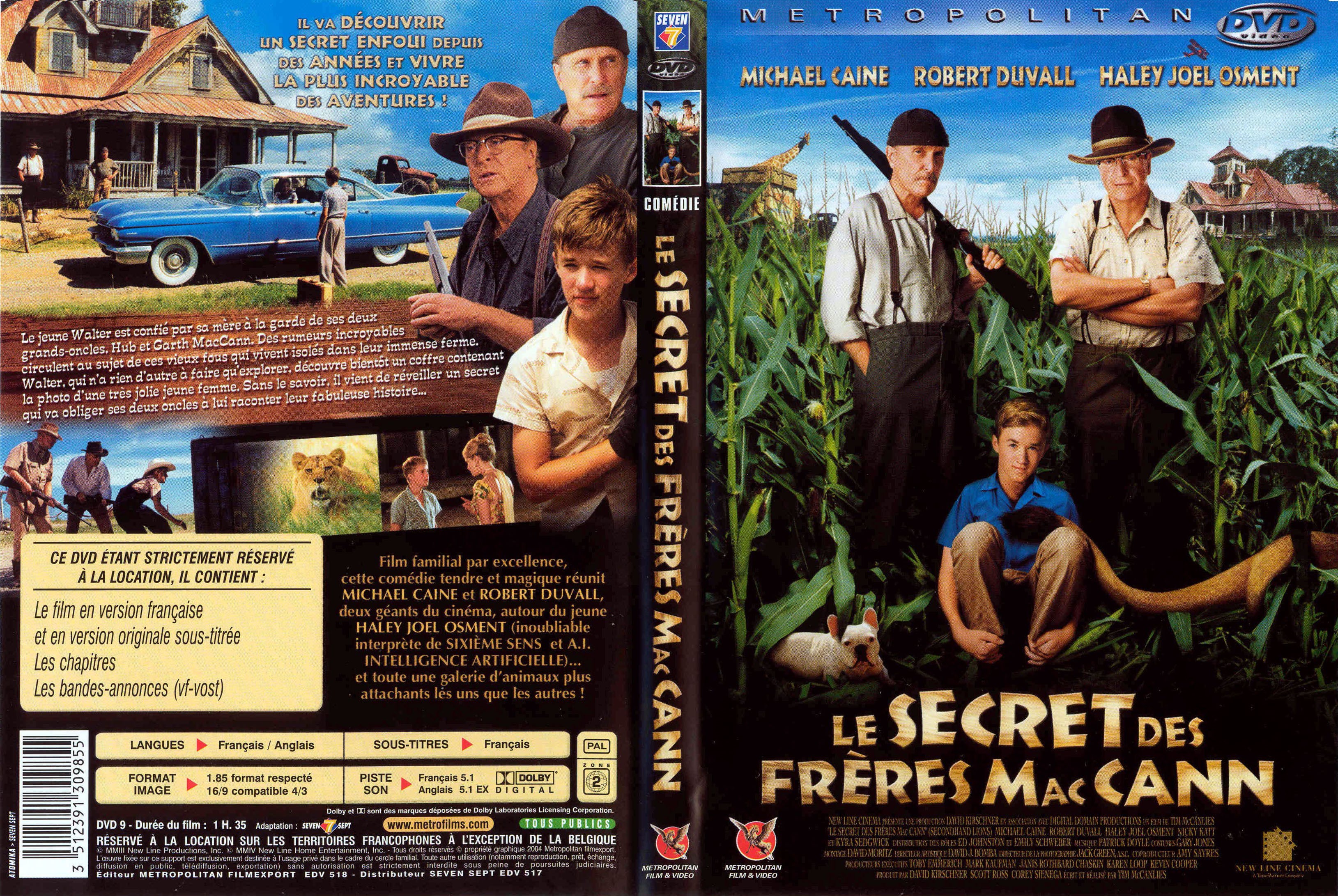 Jaquette DVD Le secret des frres MacCann