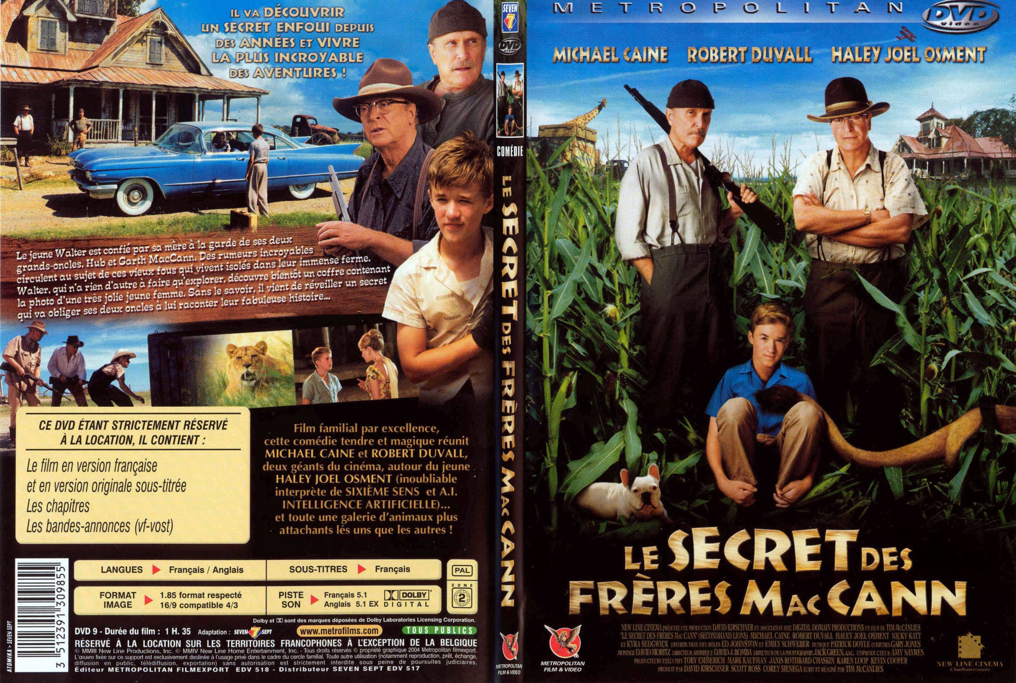 Jaquette DVD Le secret des frres MacCann - SLIM