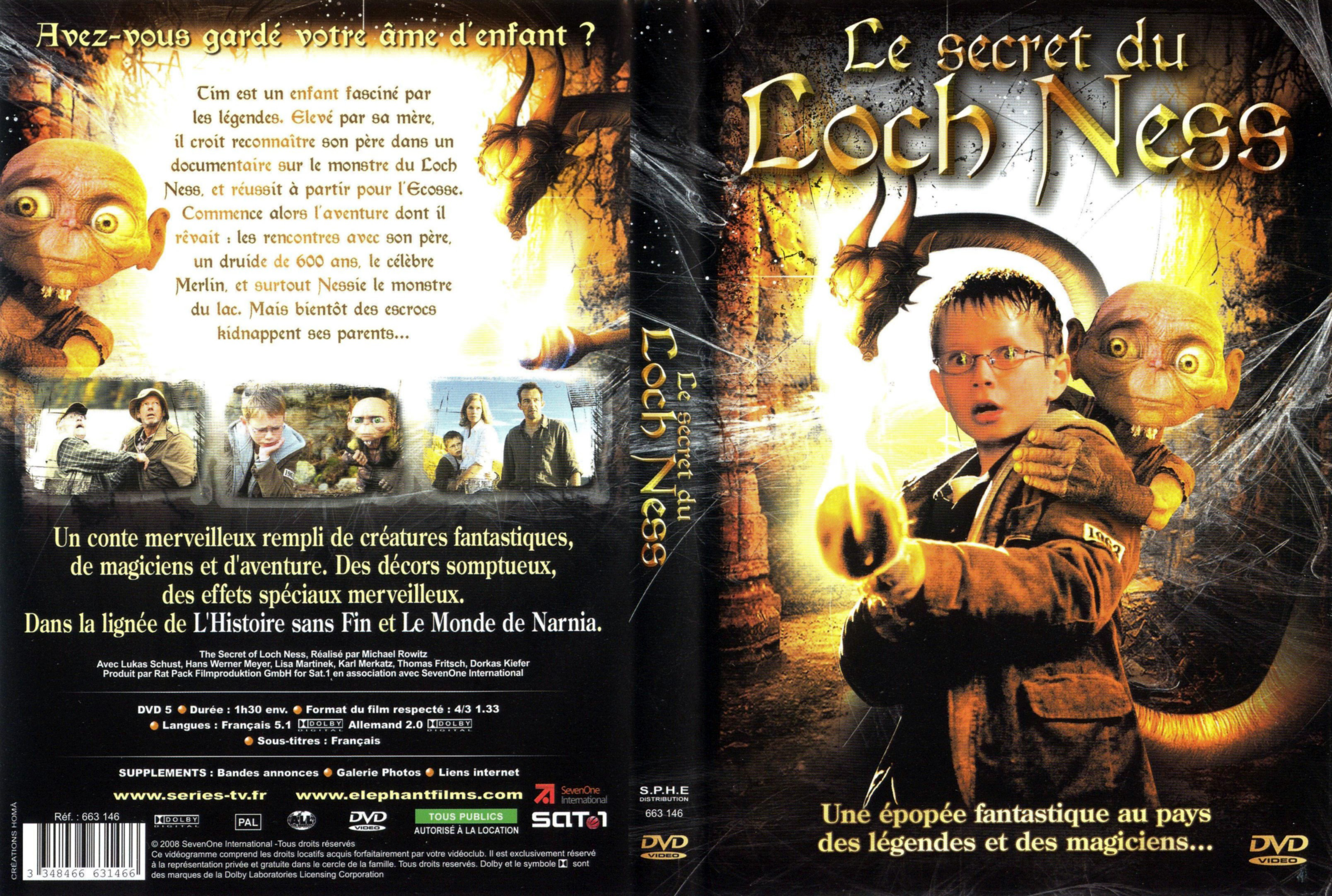 Jaquette DVD Le secret du loch ness