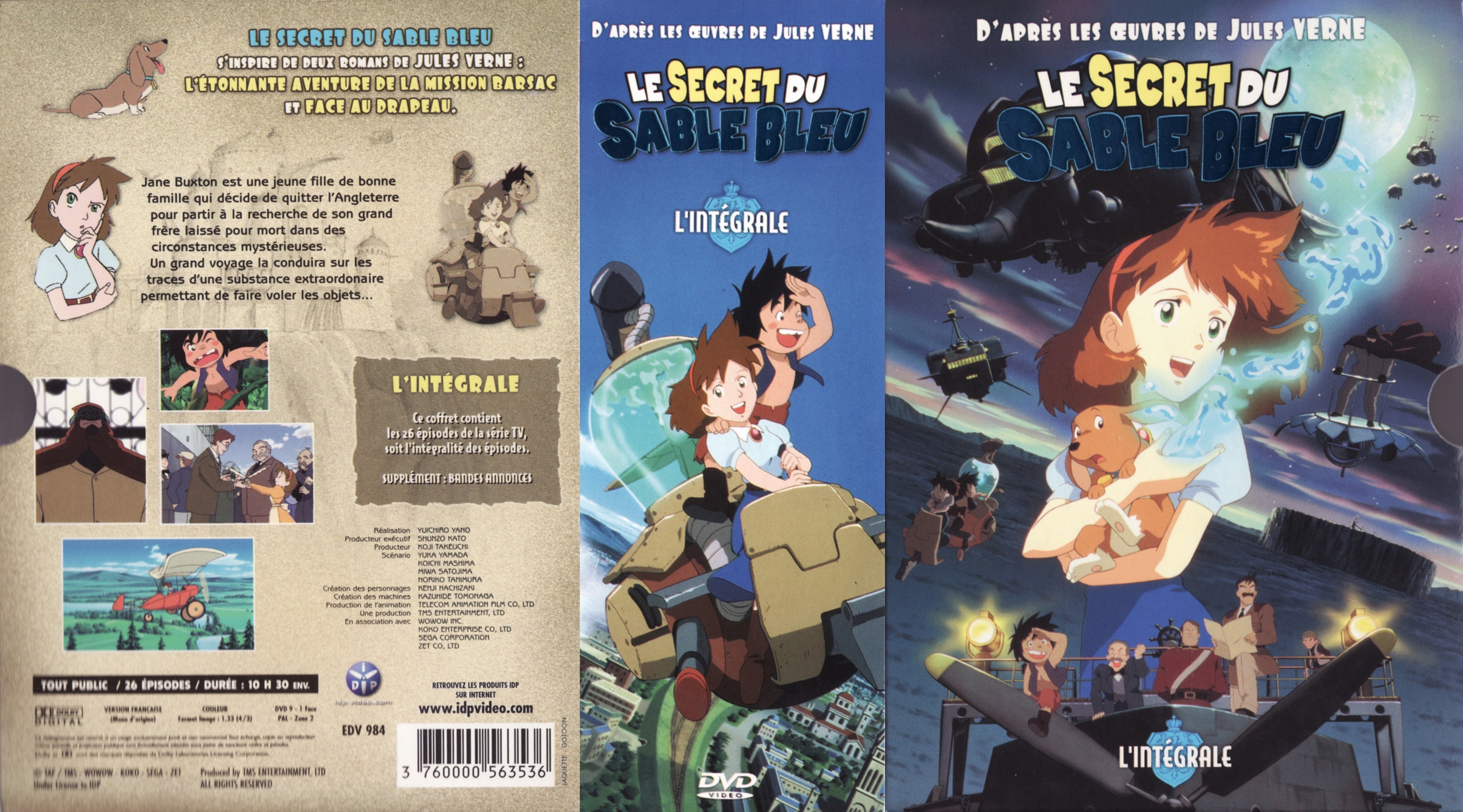 Jaquette DVD Le secret du sable bleu COFFRET