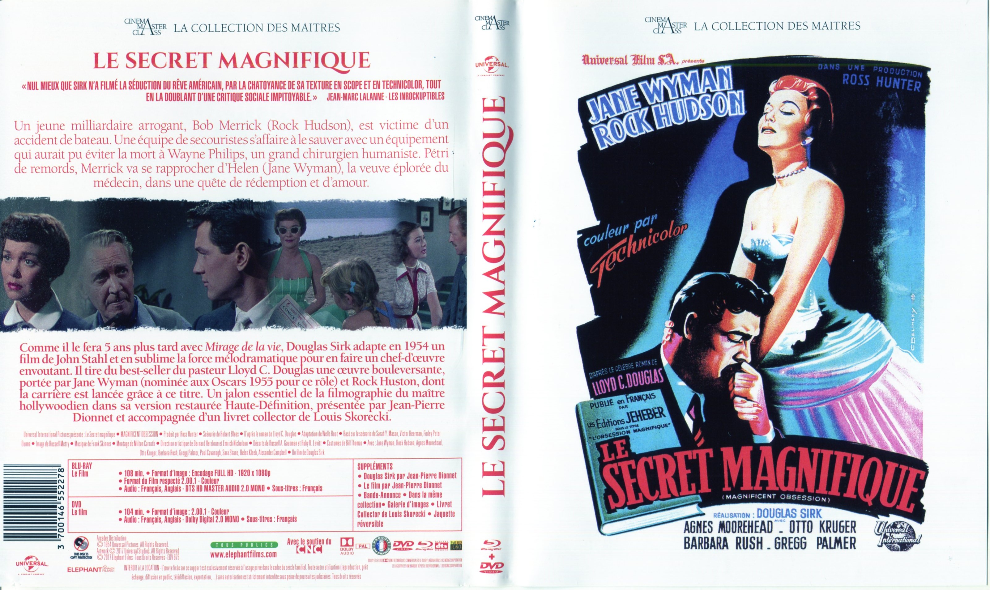 Jaquette DVD Le secret magnifique (BLU-RAY) v2