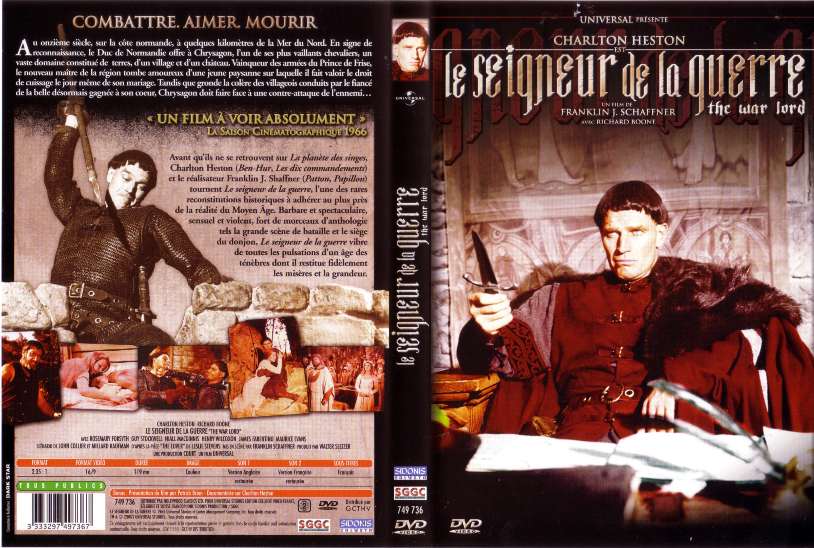 Jaquette DVD Le seigneur de la guerre