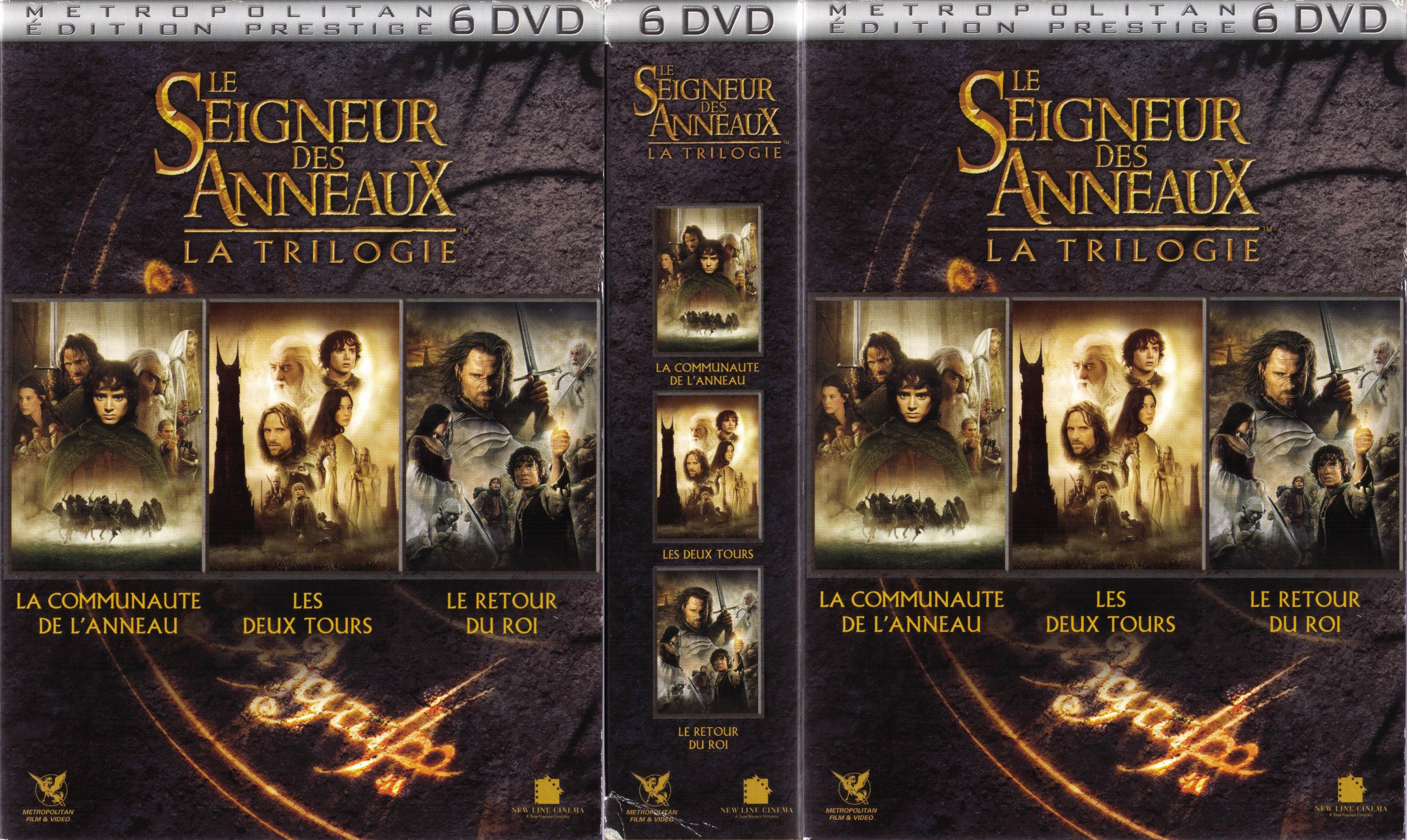 Jaquette DVD Le seigneur des anneaux La Trilogie COFFRET